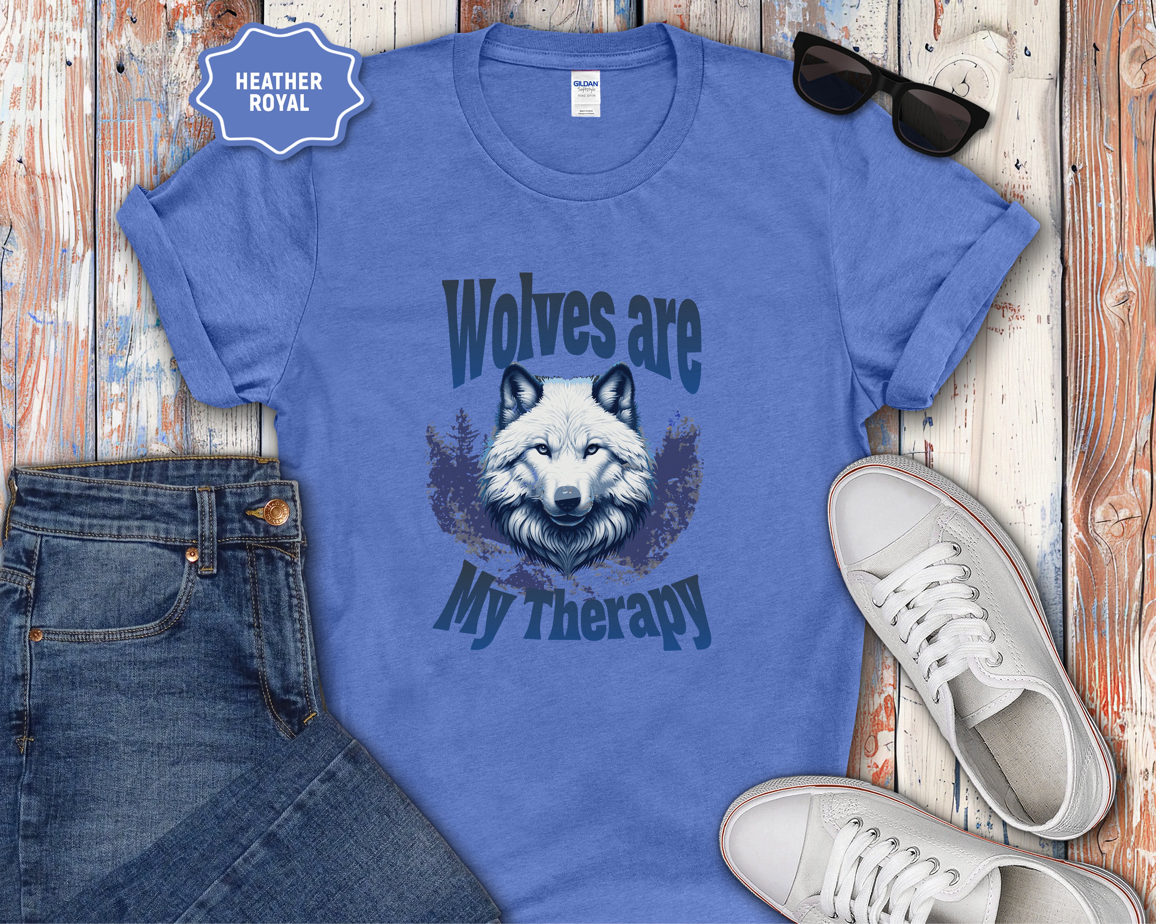 Wolves Are My Therapy T-Shirt
