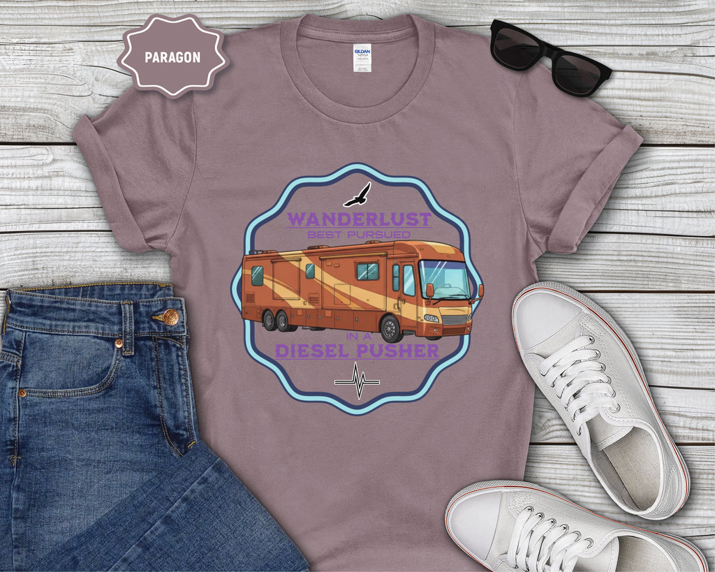 Wanderlust Diesel Pusher RV T-Shirt