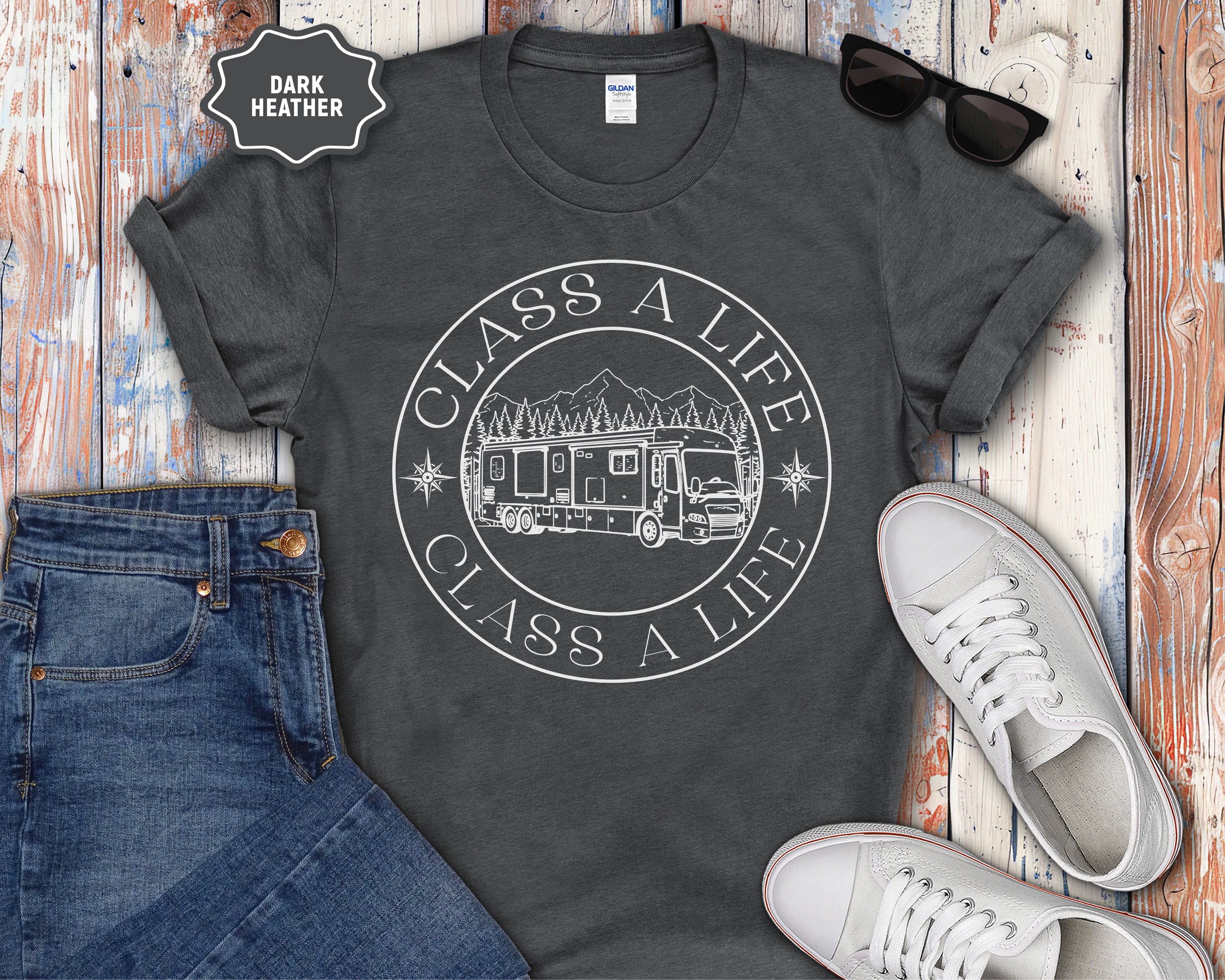 "Class A Life" Camper RV Graphic Tee