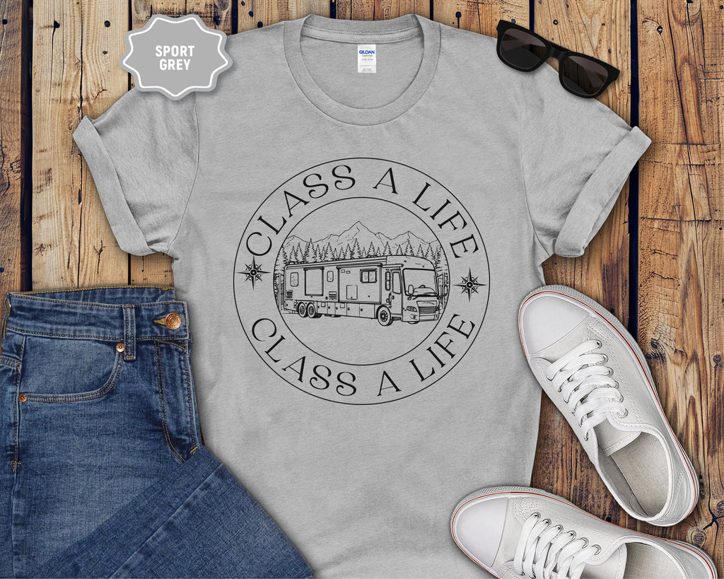 "Class A Life" Camper RV Graphic Tee