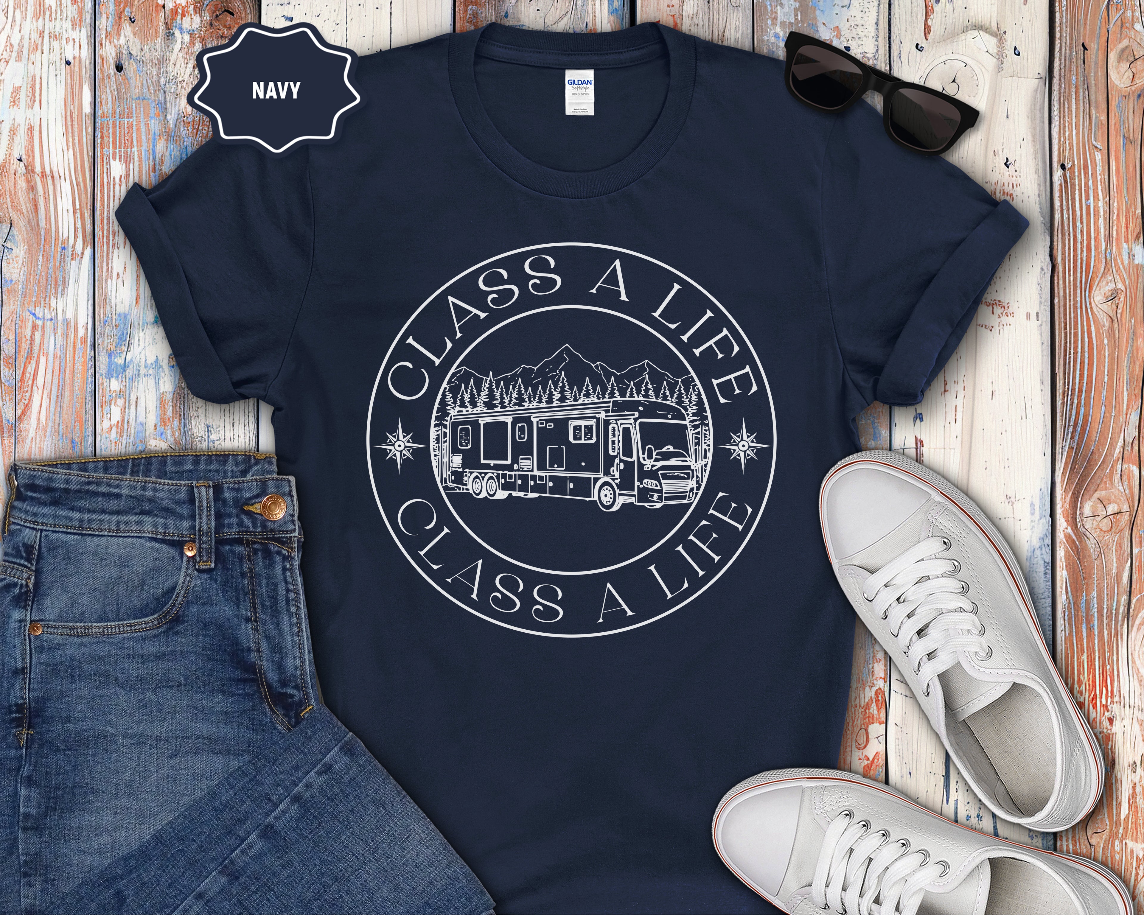 "Class A Life" Camper RV Graphic Tee