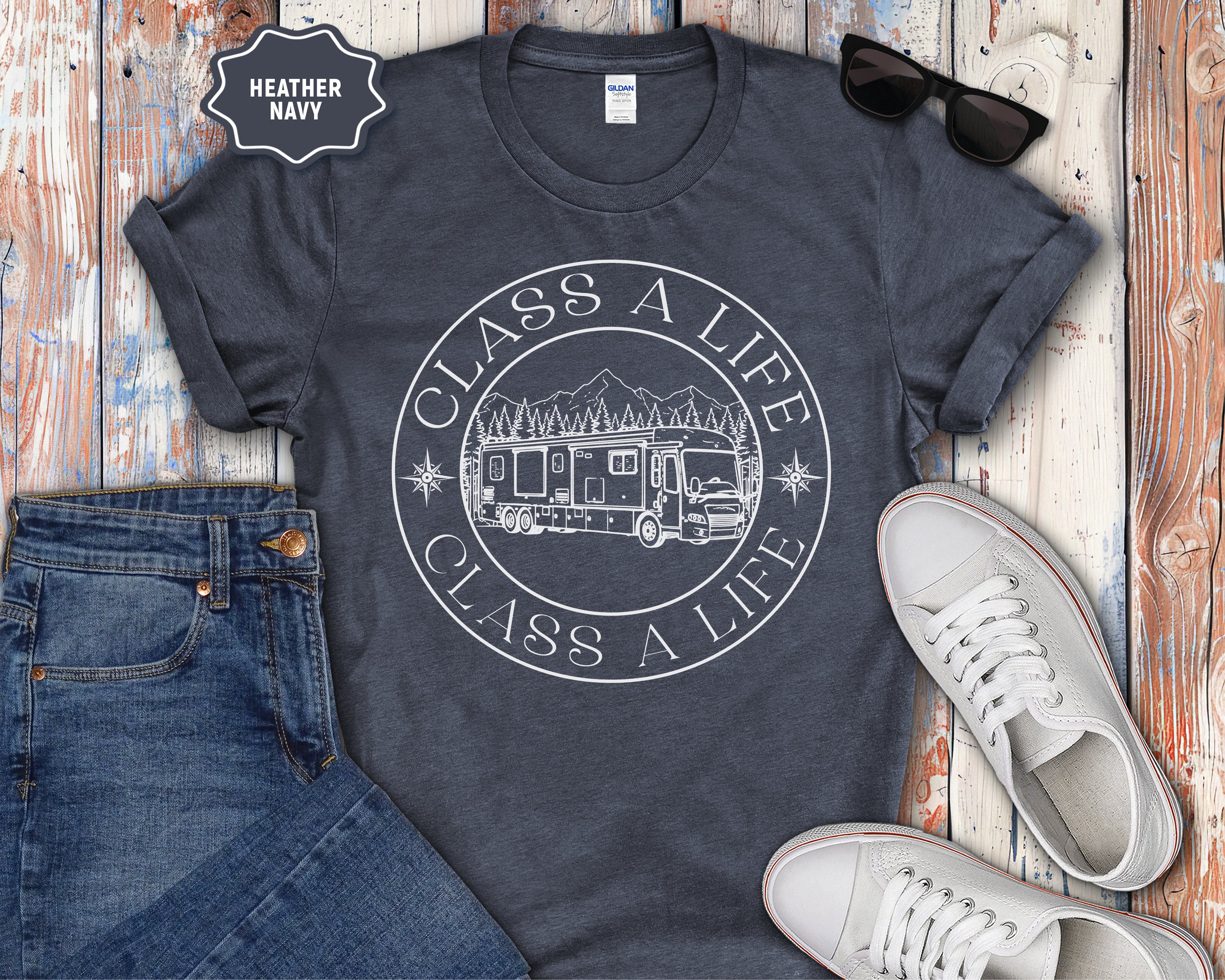 "Class A Life" Camper RV Graphic Tee