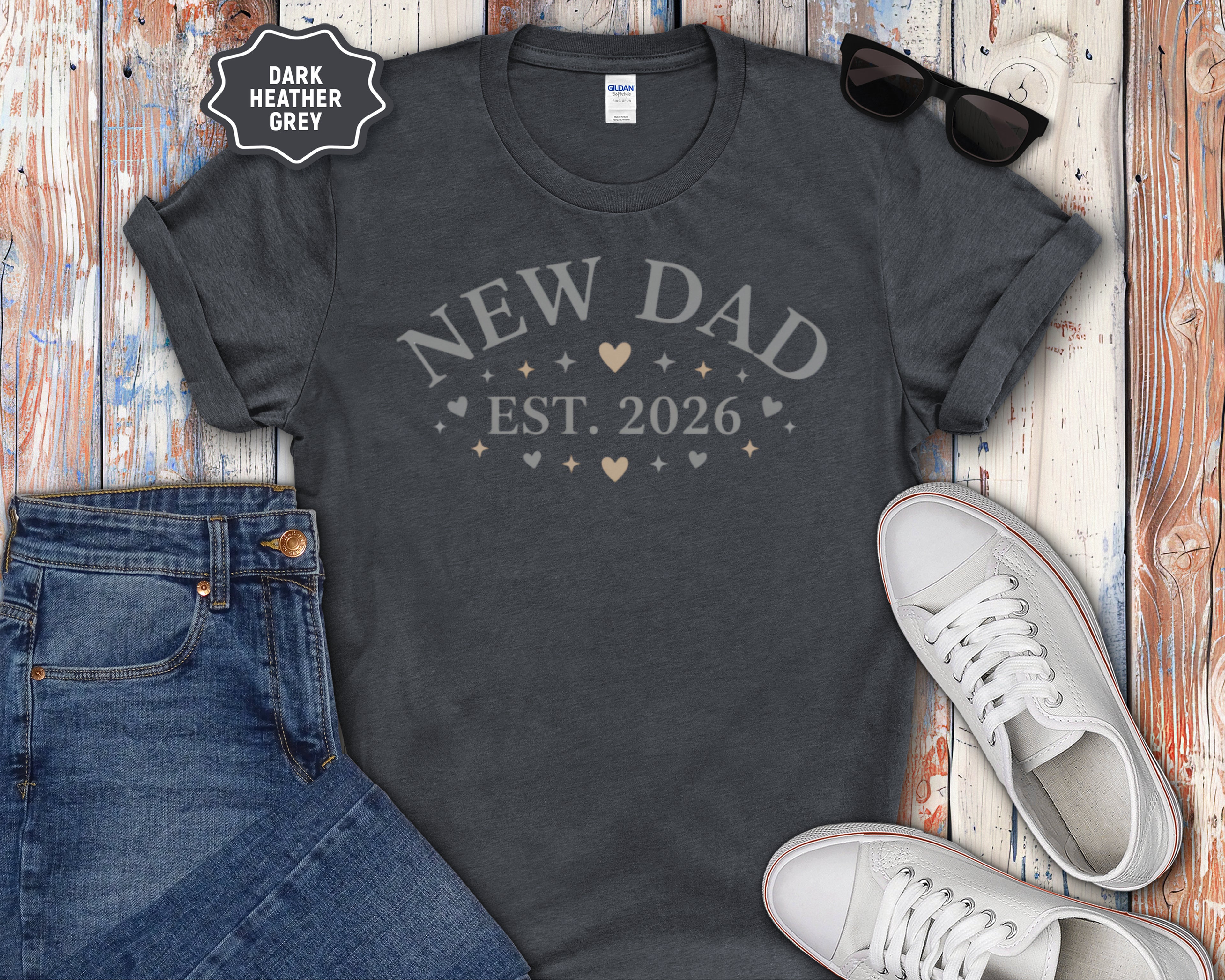 "New Dad Est. 2026" New Dad T-Shirt