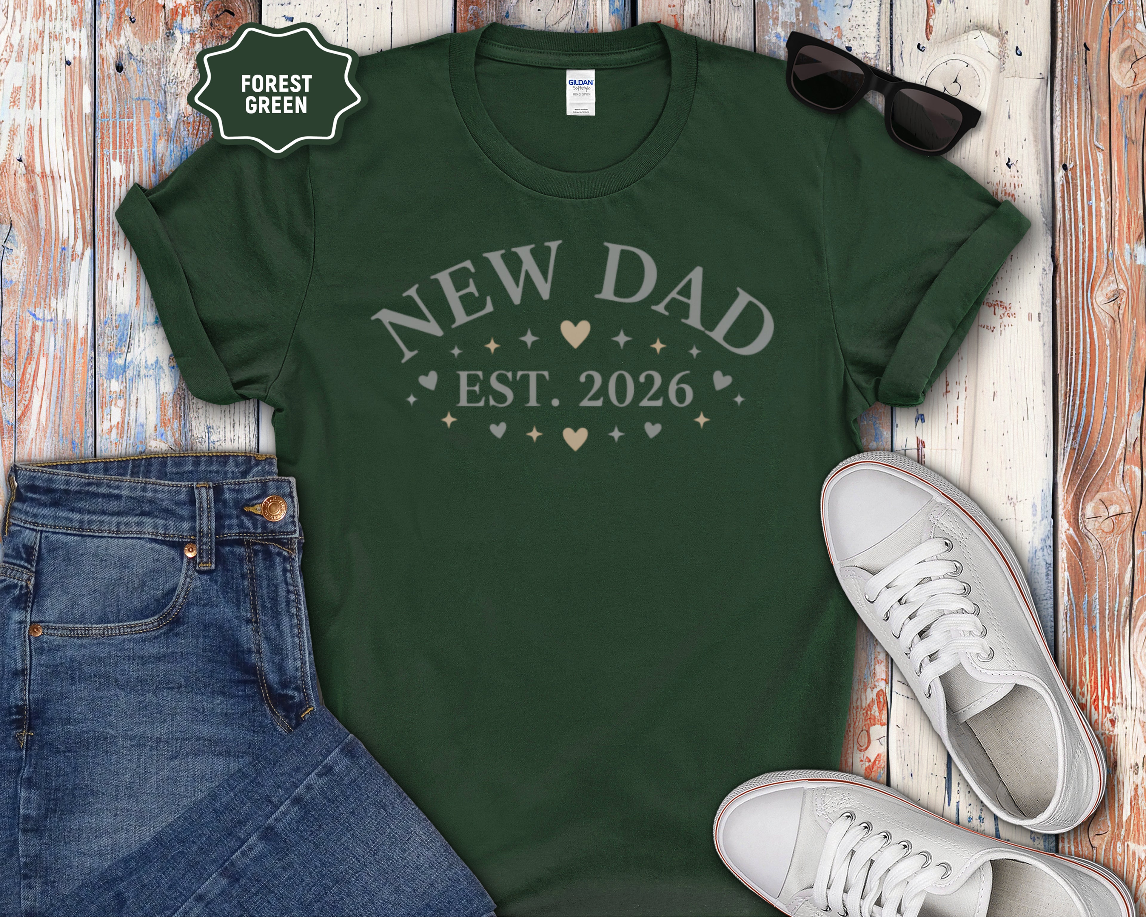 "New Dad Est. 2026" New Dad T-Shirt