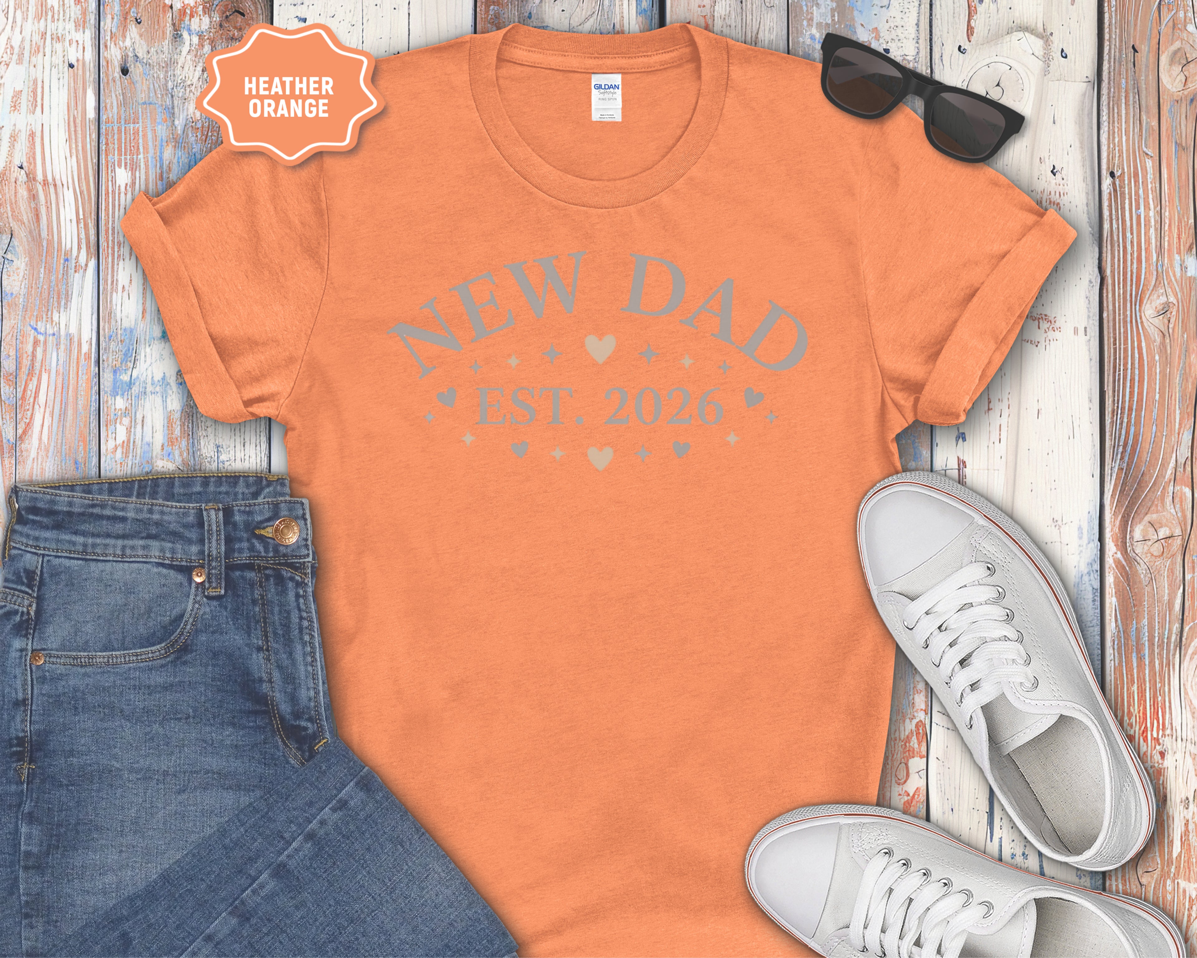 "New Dad Est. 2026" New Dad T-Shirt