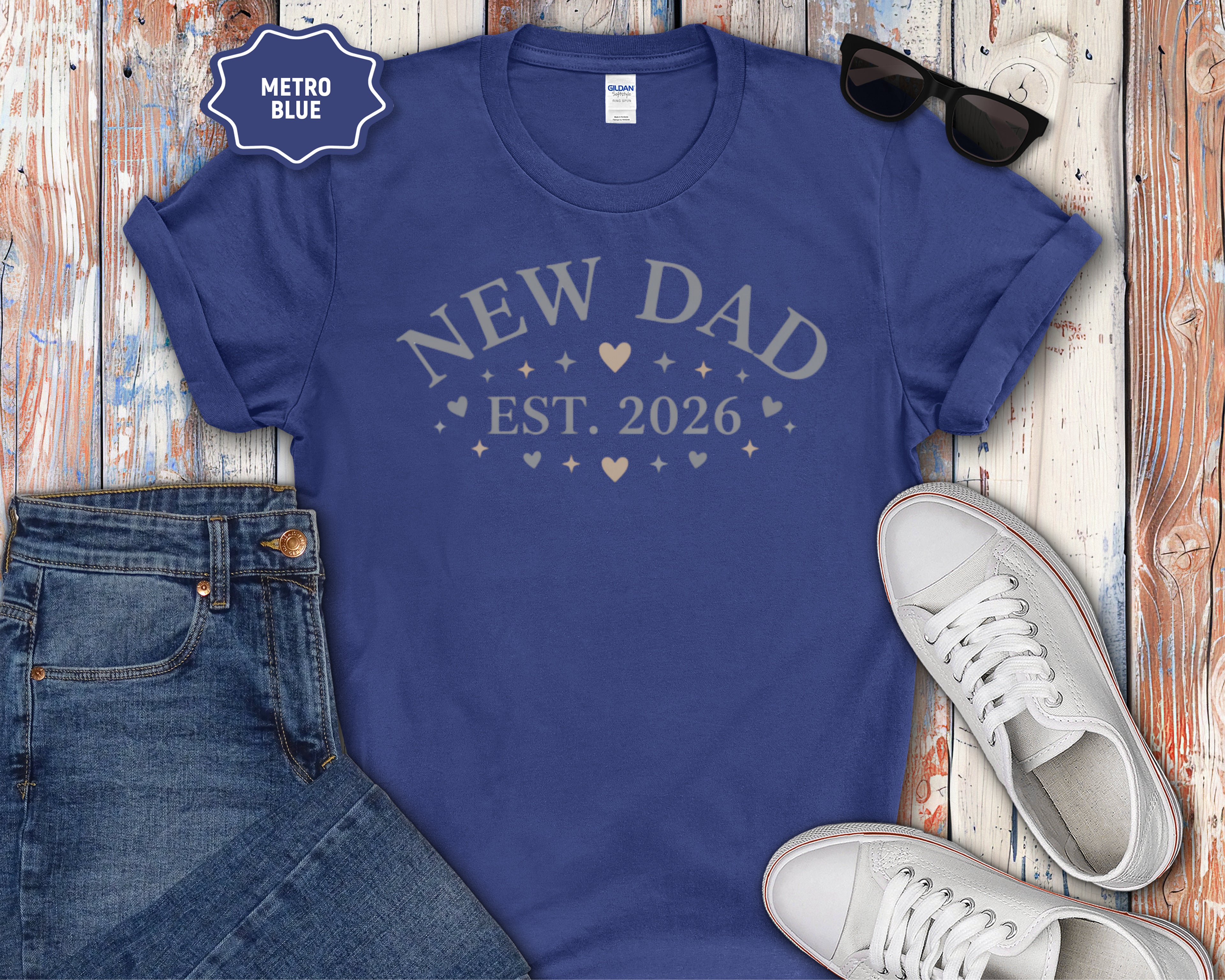 "New Dad Est. 2026" New Dad T-Shirt