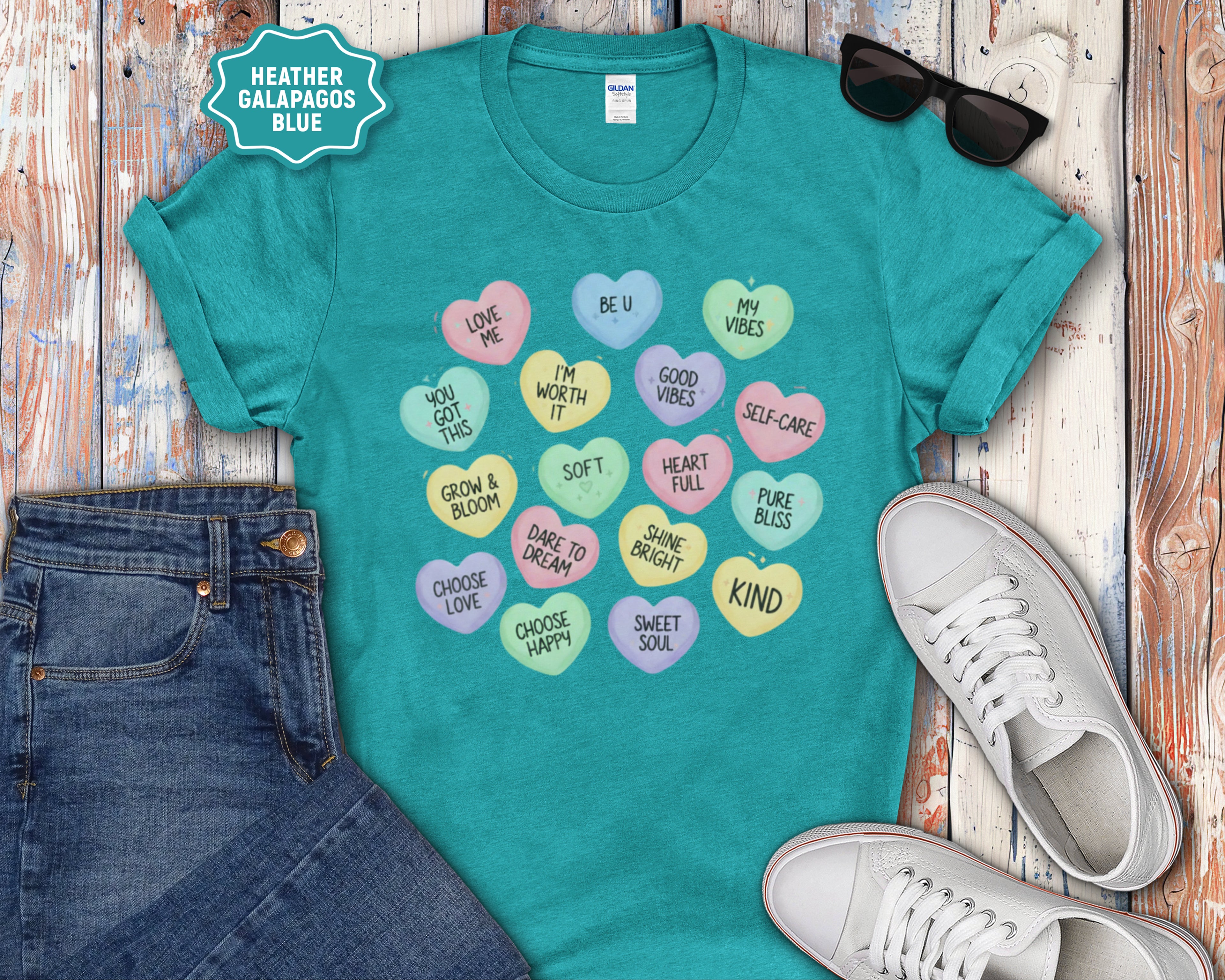 Conversation Heart Affrimation T-Shirt