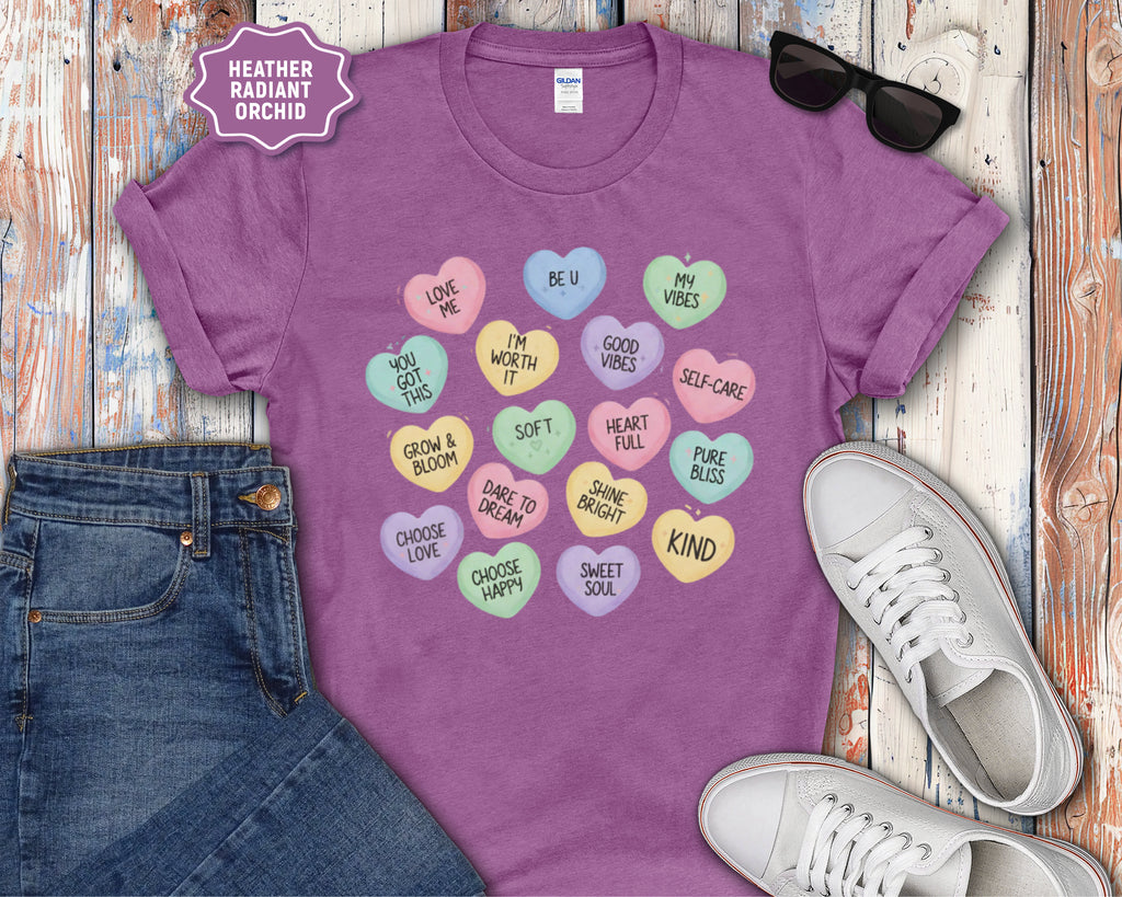 Conversation Heart Affrimation T-Shirt