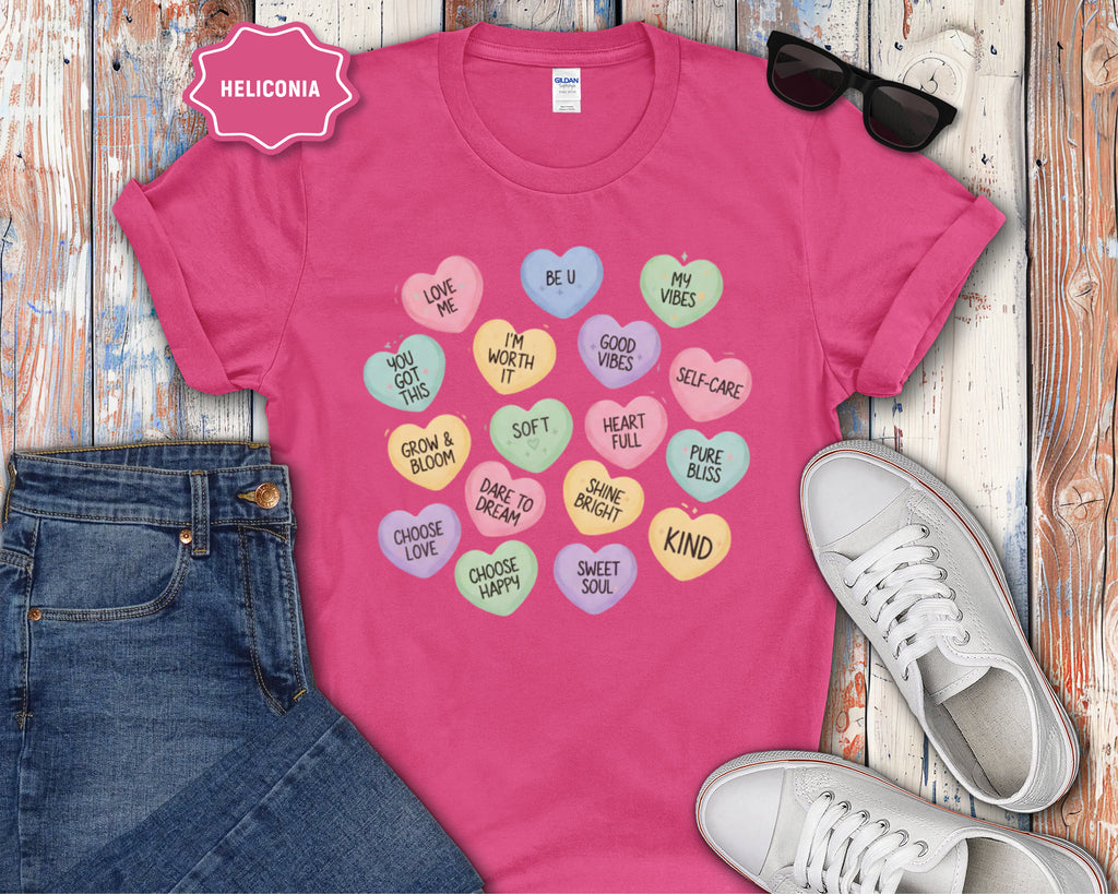 Conversation Heart Affrimation T-Shirt