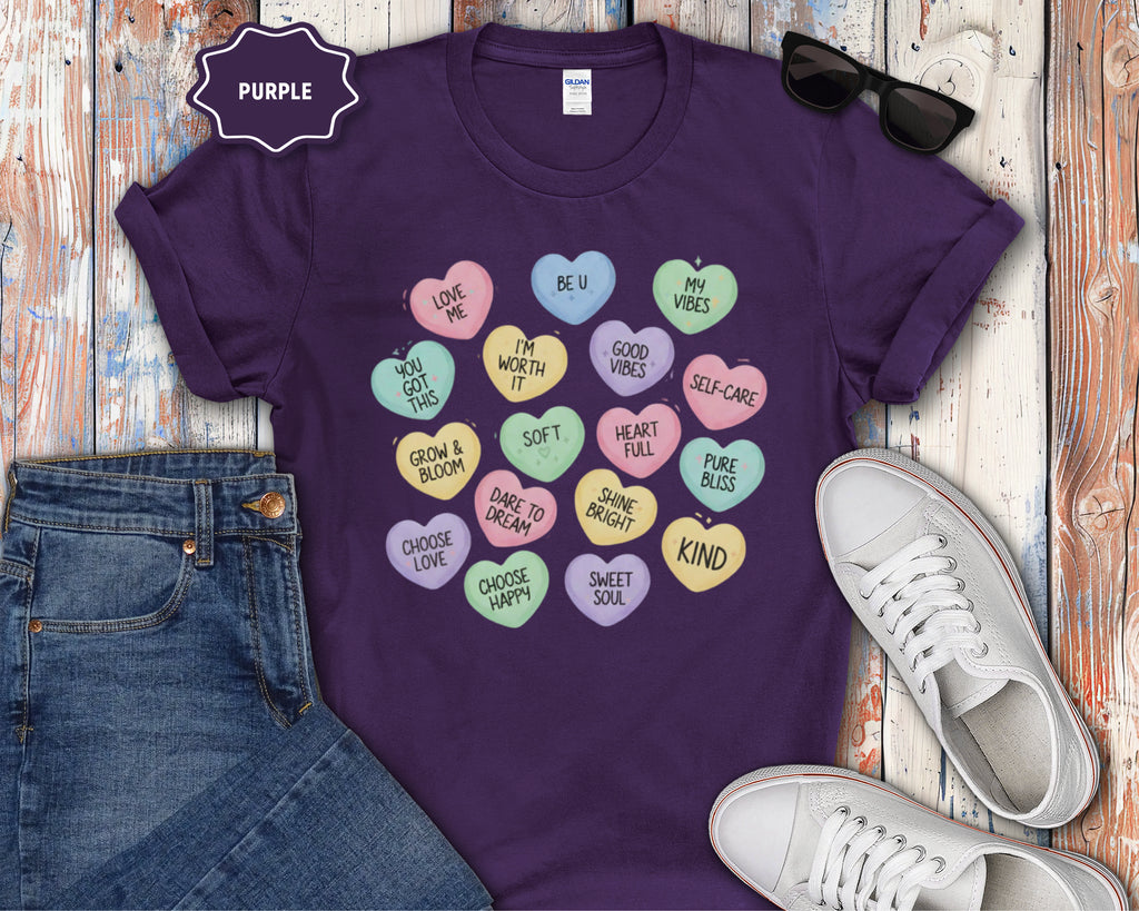 Conversation Heart Affrimation T-Shirt