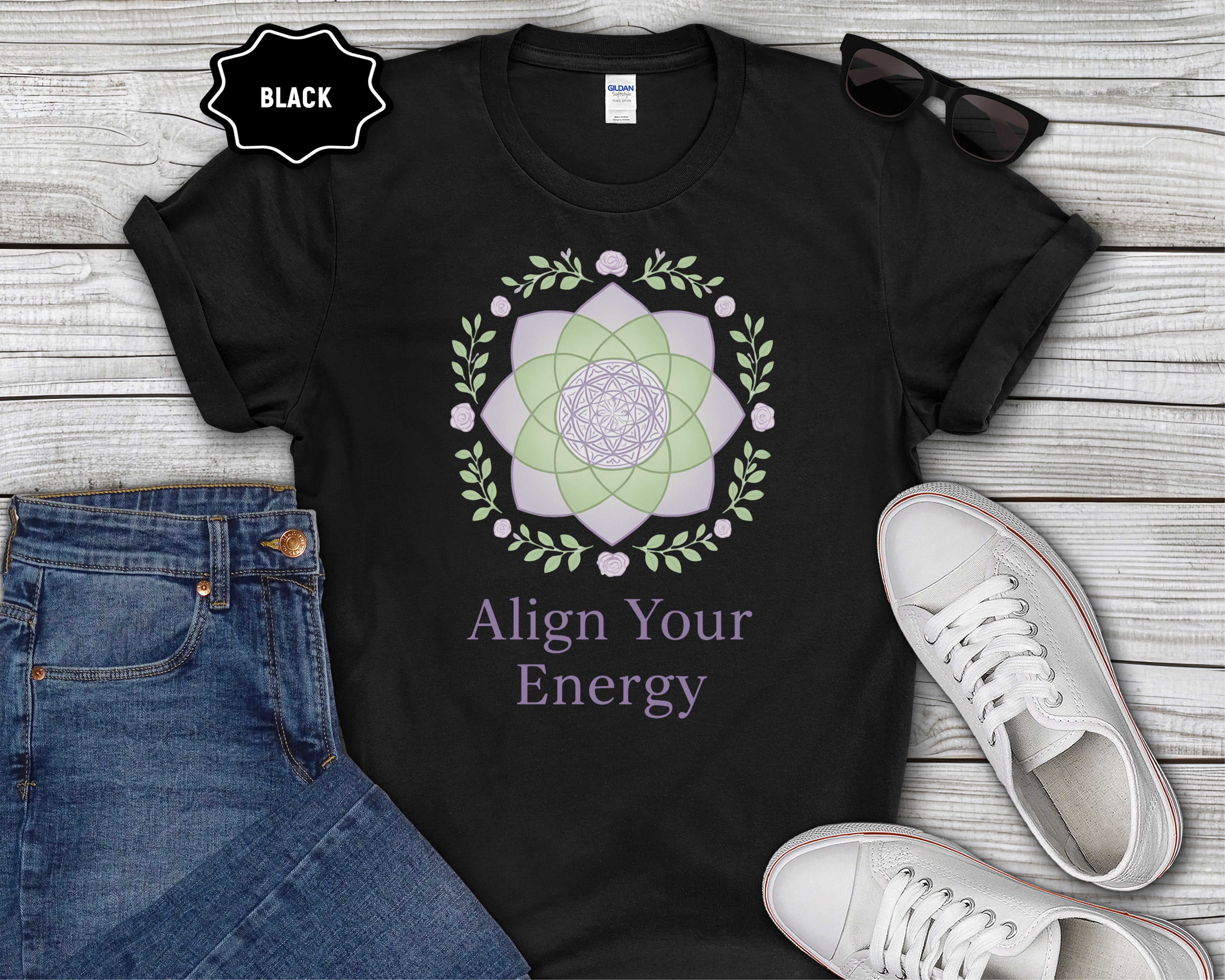 "Align Your Energy" Spiritual Graphic T-Shirt