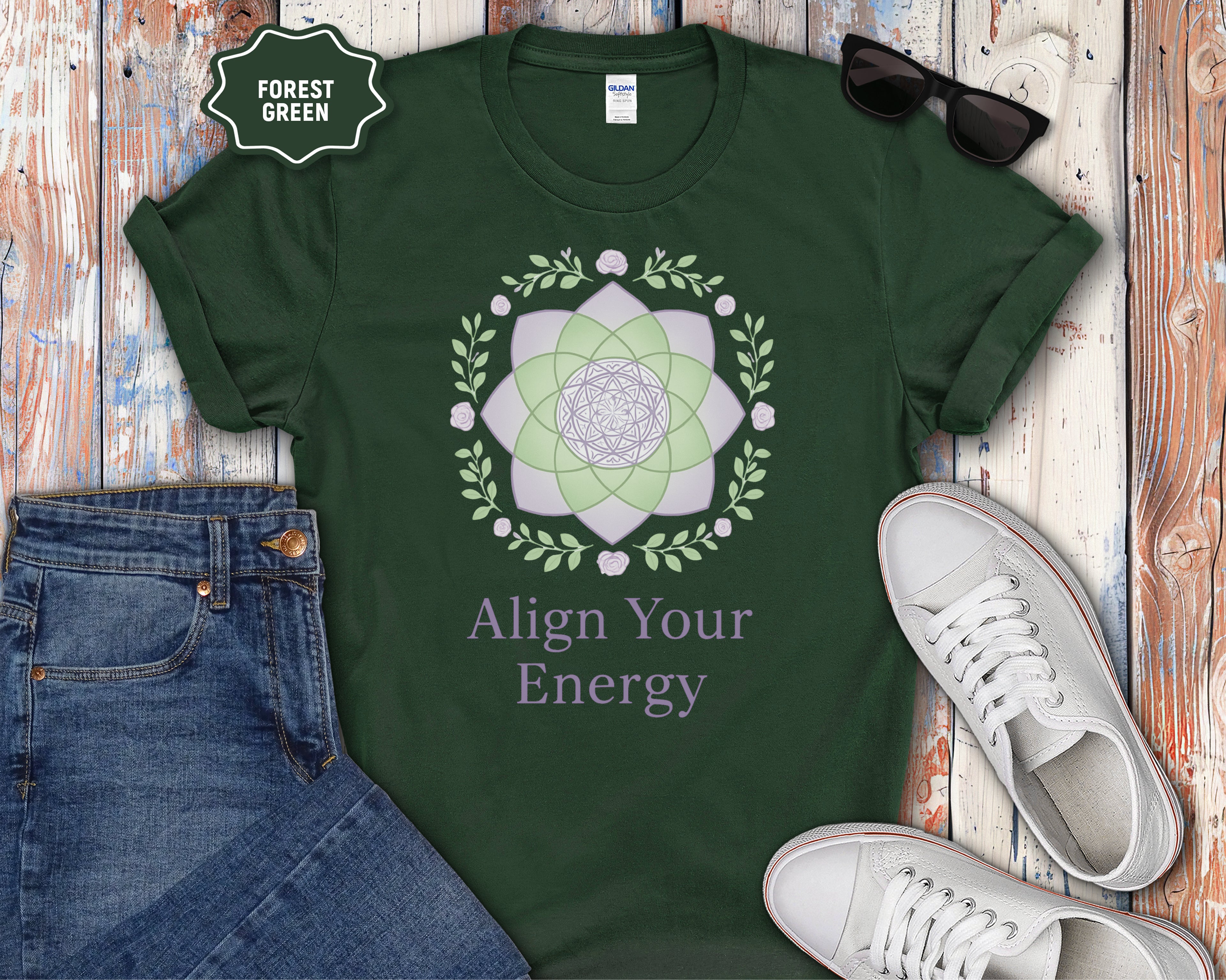 "Align Your Energy" Spiritual Graphic T-Shirt