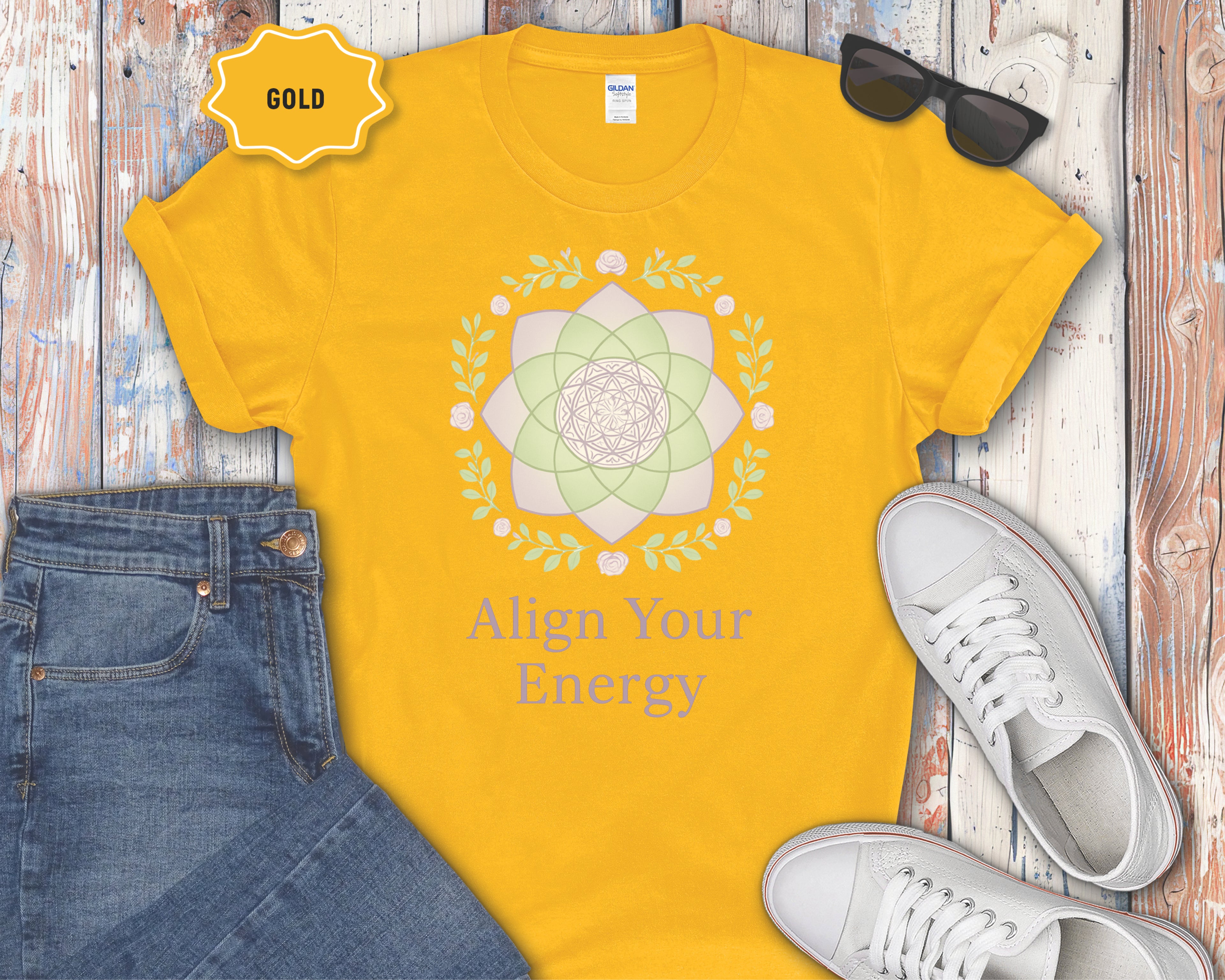 "Align Your Energy" Spiritual Graphic T-Shirt