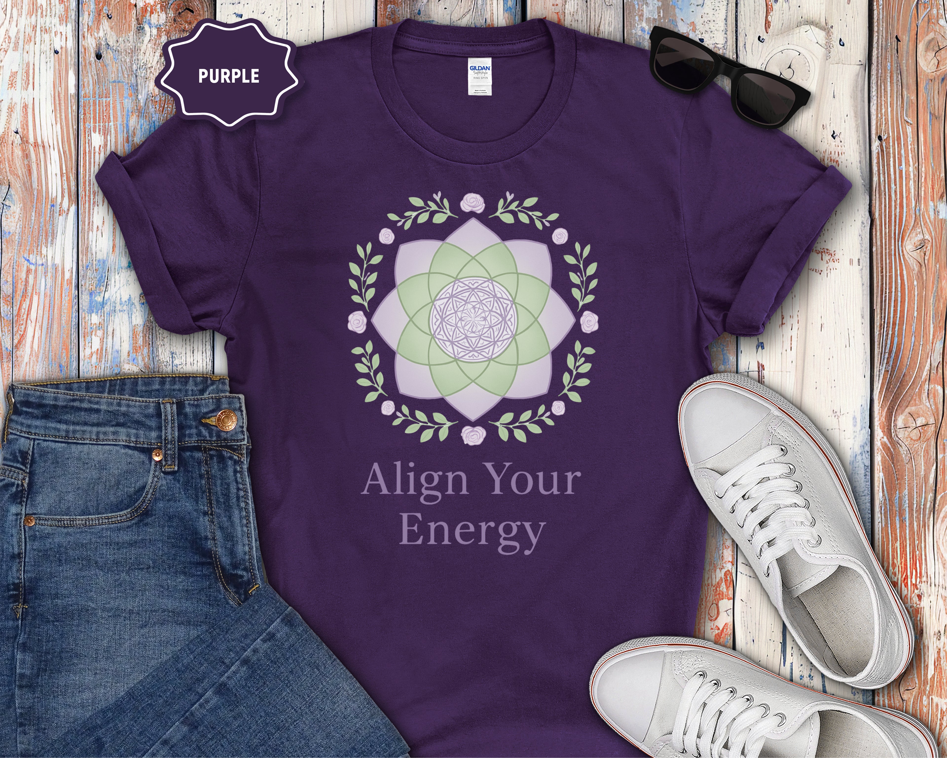 "Align Your Energy" Spiritual Graphic T-Shirt