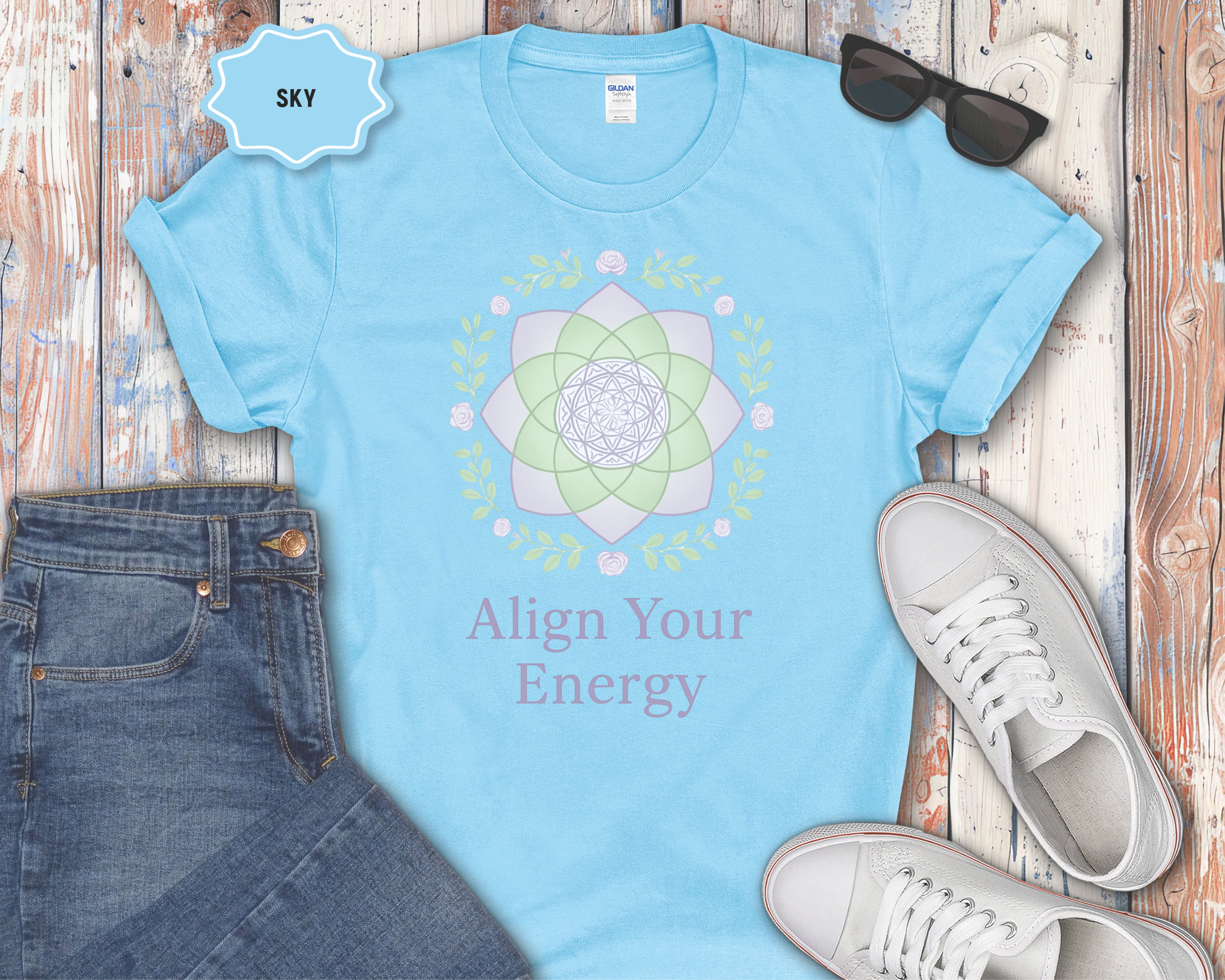 "Align Your Energy" Spiritual Graphic T-Shirt