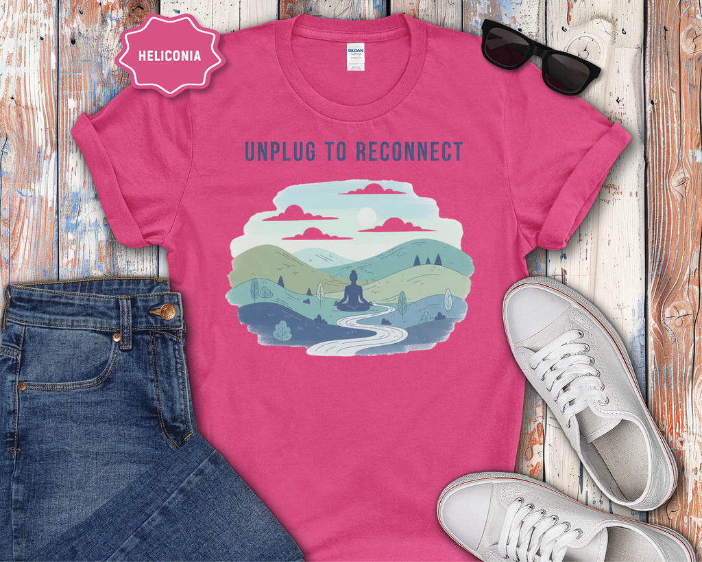 "Unplug to Reconnect" Mindfulness Tee