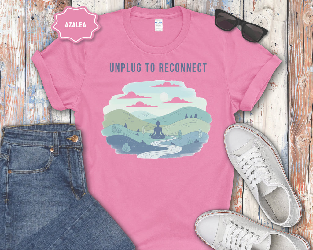 "Unplug to Reconnect" Mindfulness Tee