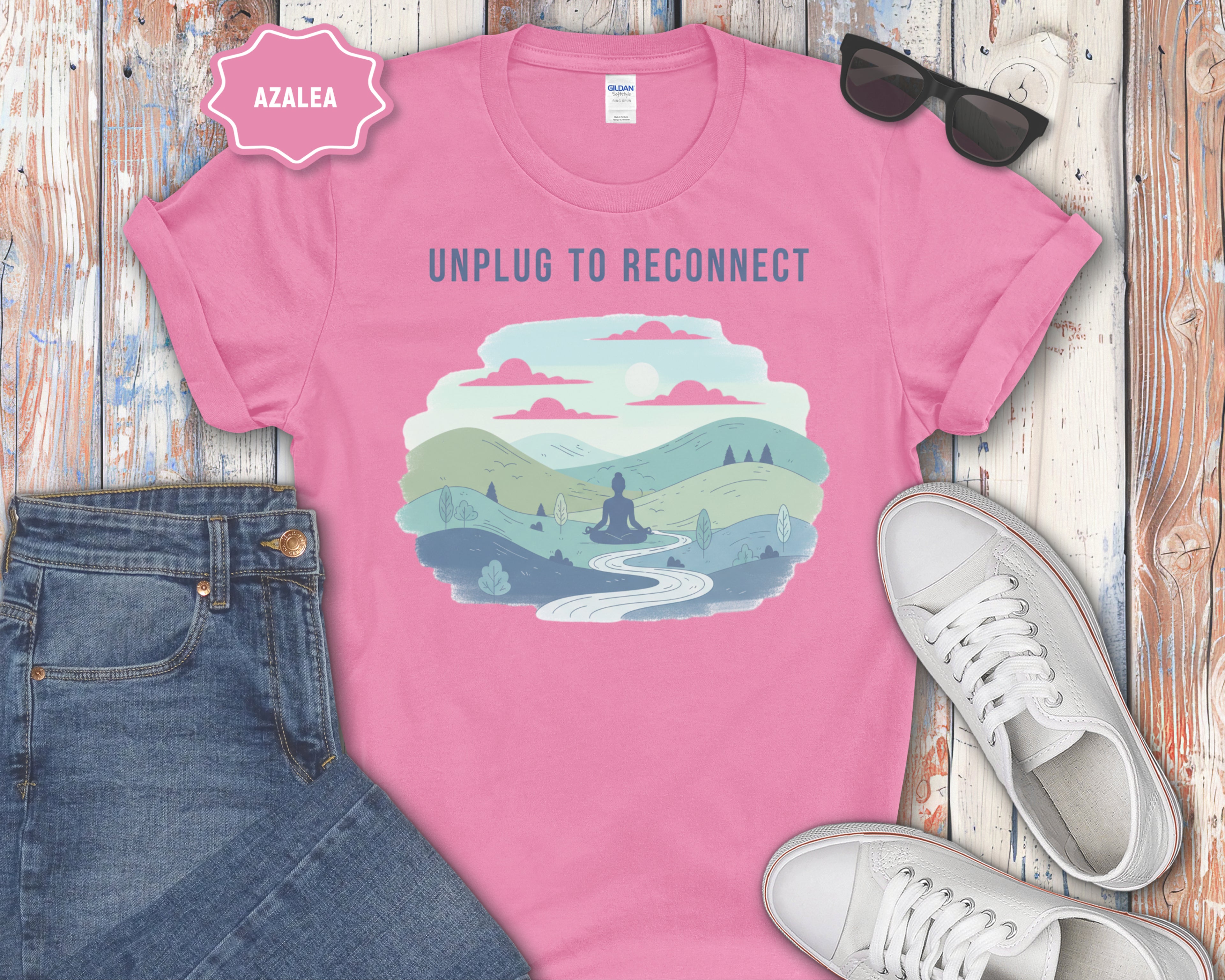 "Unplug to Reconnect" Mindfulness Tee