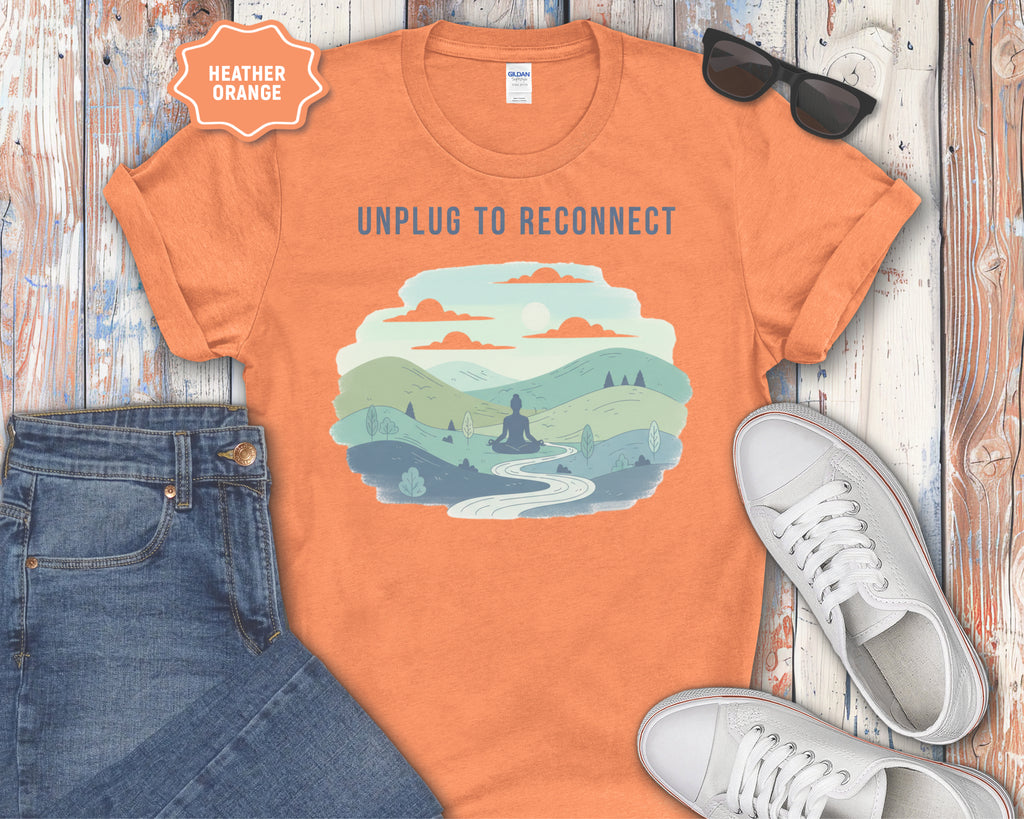 "Unplug to Reconnect" Mindfulness Tee