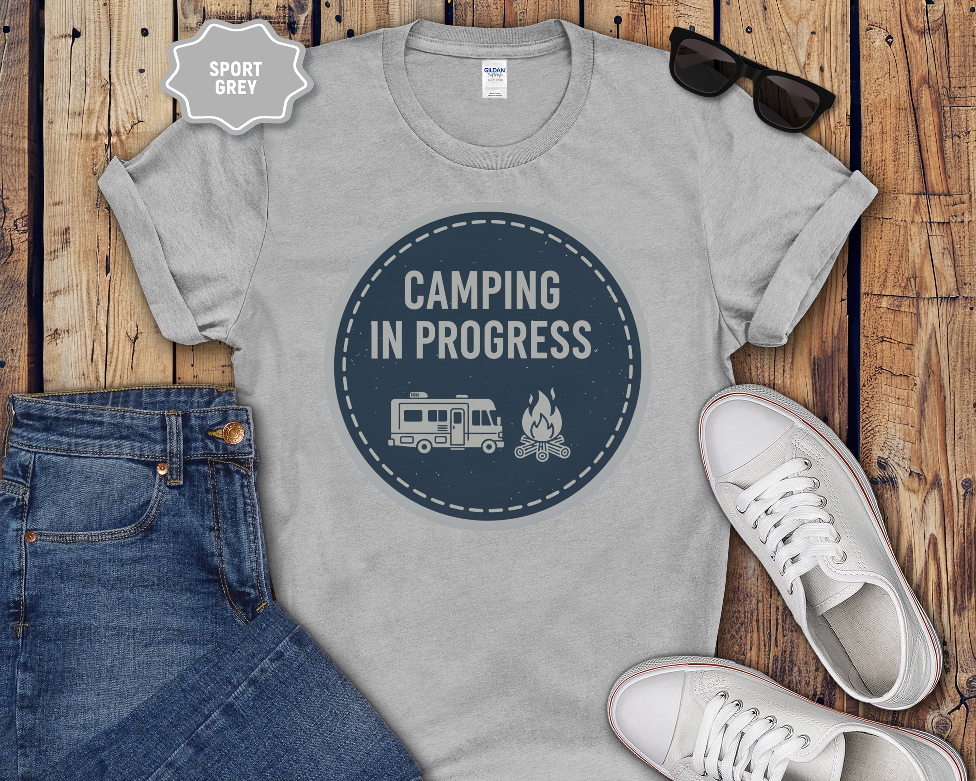 Camping In Progress T-Shirt