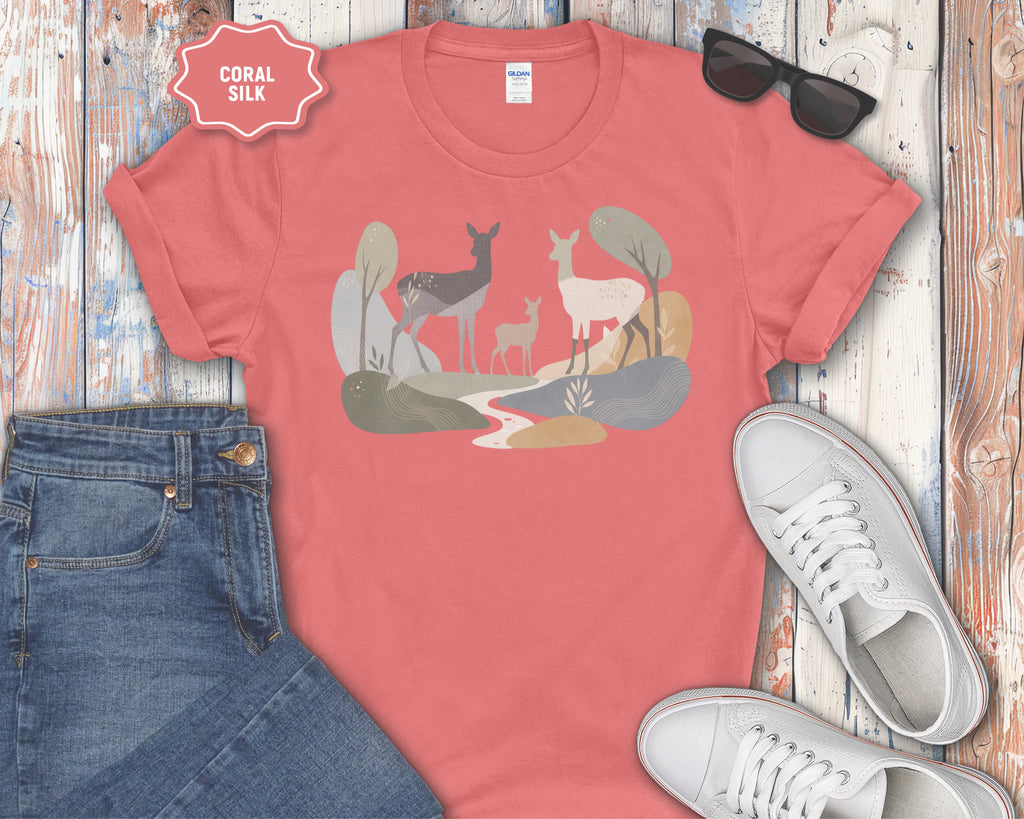 Deer Meadow Graphic T-Shirt
