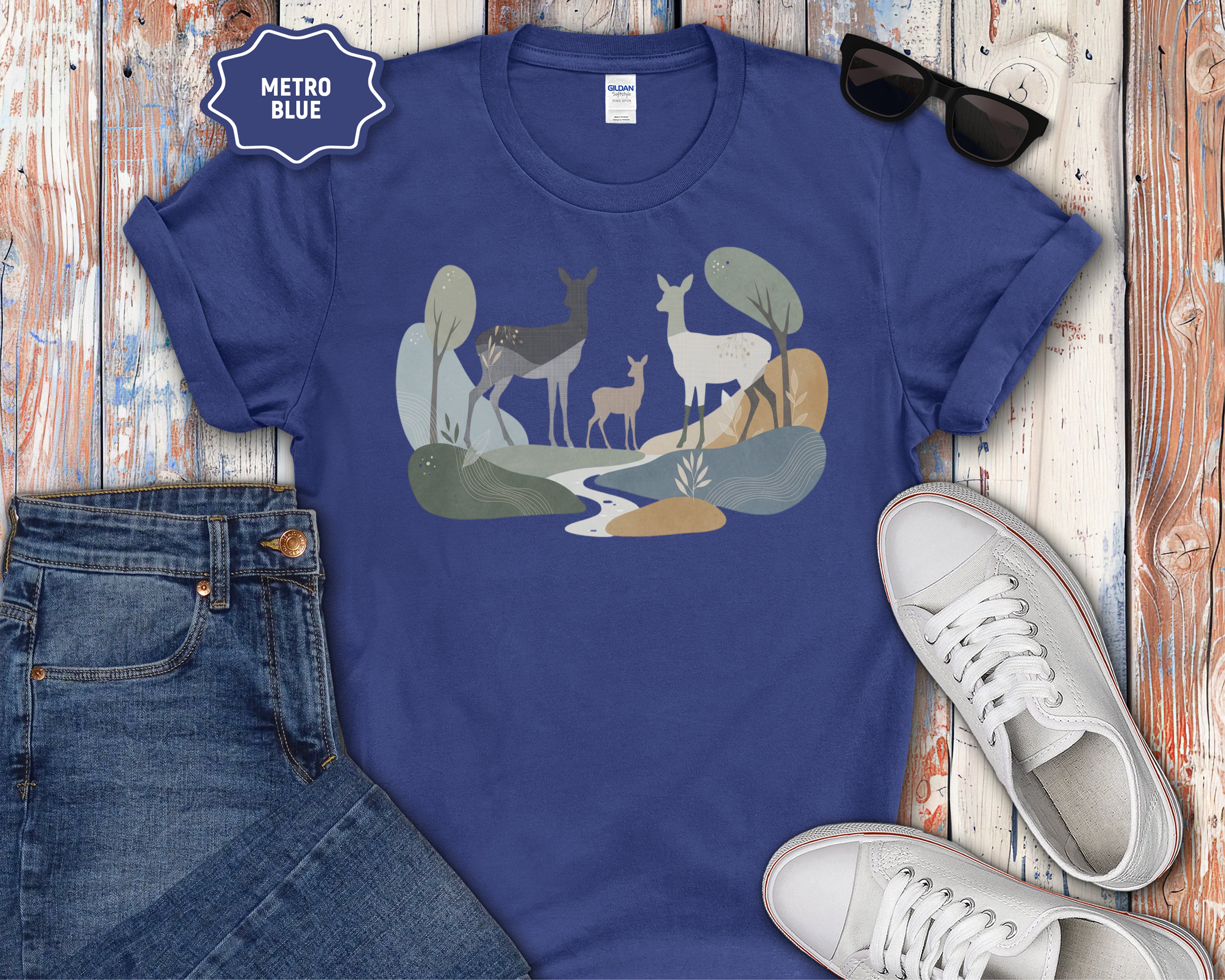 Deer Meadow Graphic T-Shirt