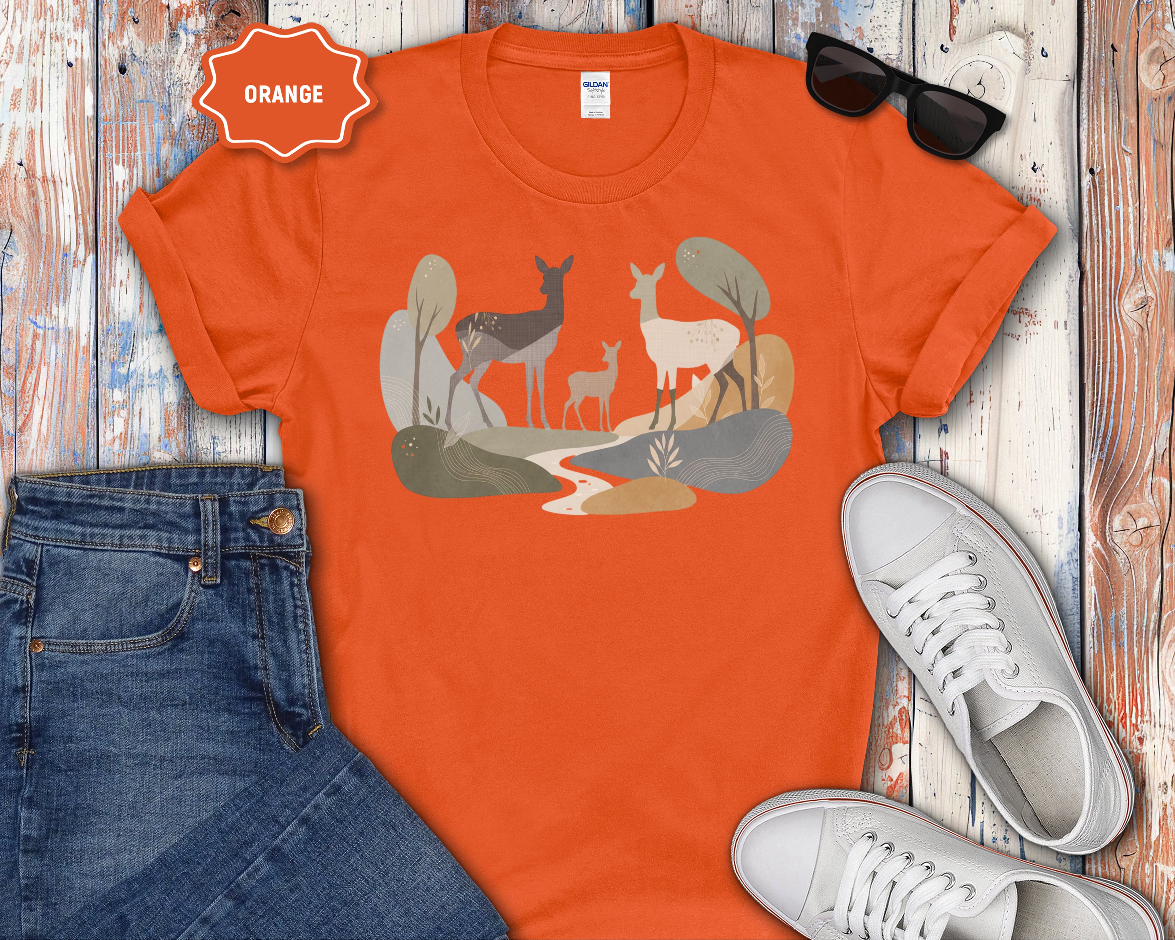 Deer Meadow Graphic T-Shirt