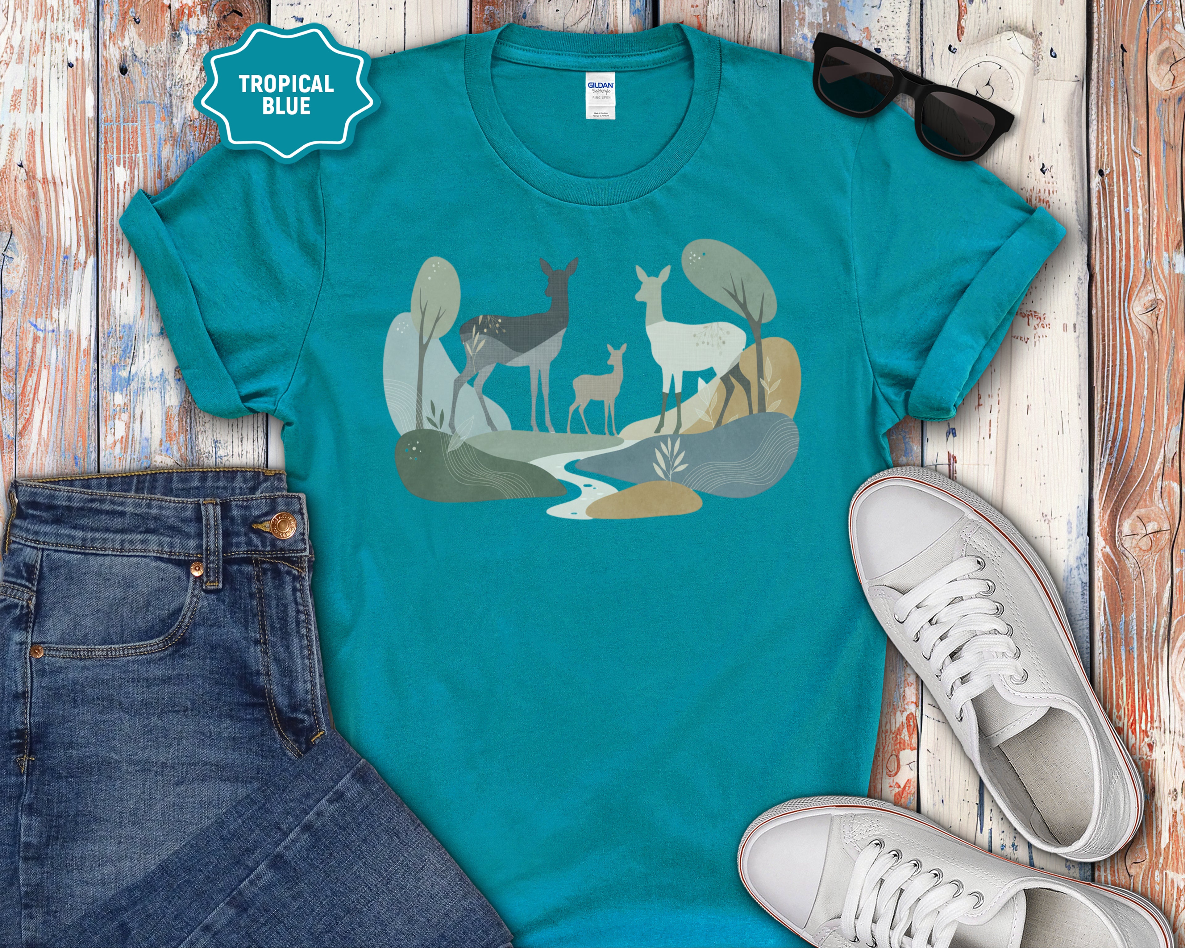 Deer Meadow Graphic T-Shirt