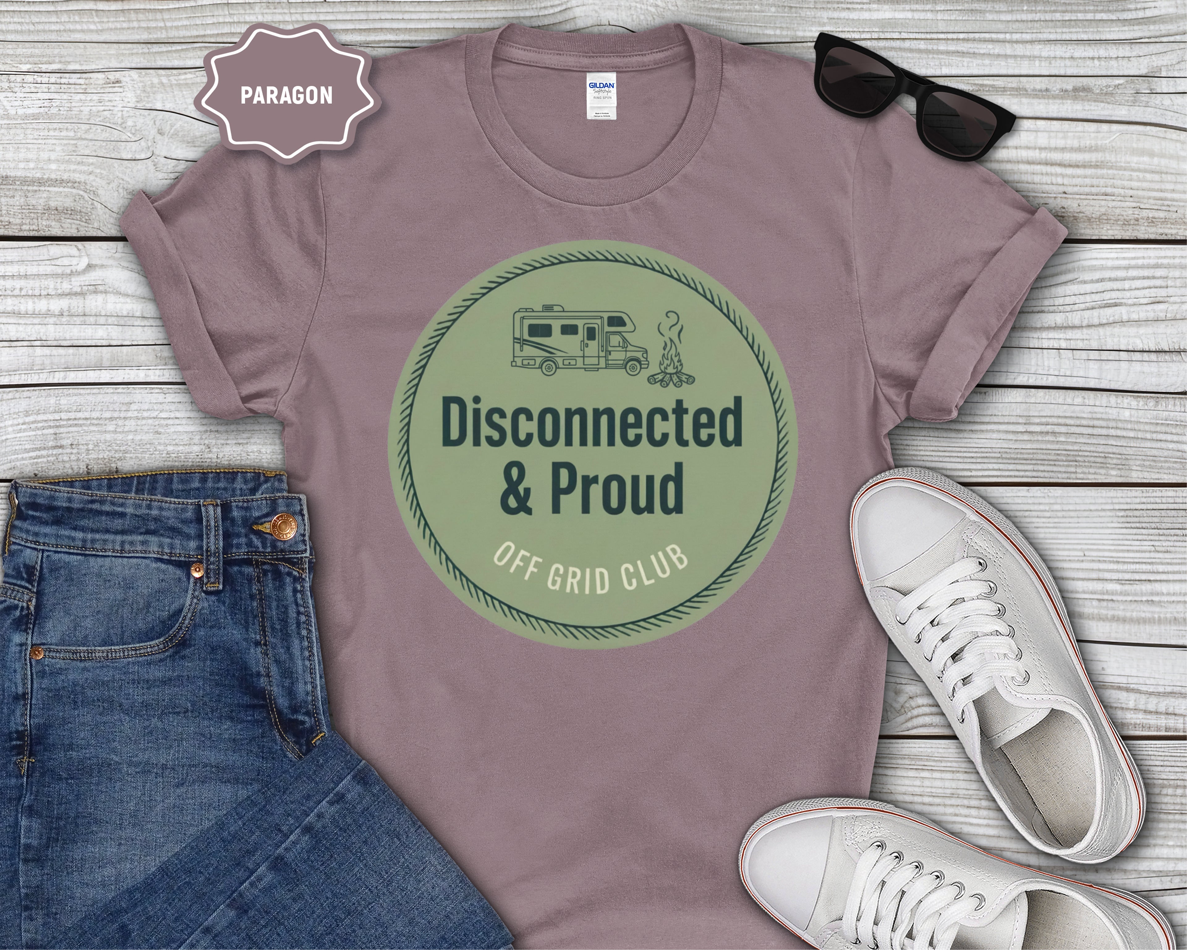 Disconnected & Proud Off-Grid Club T-Shirt