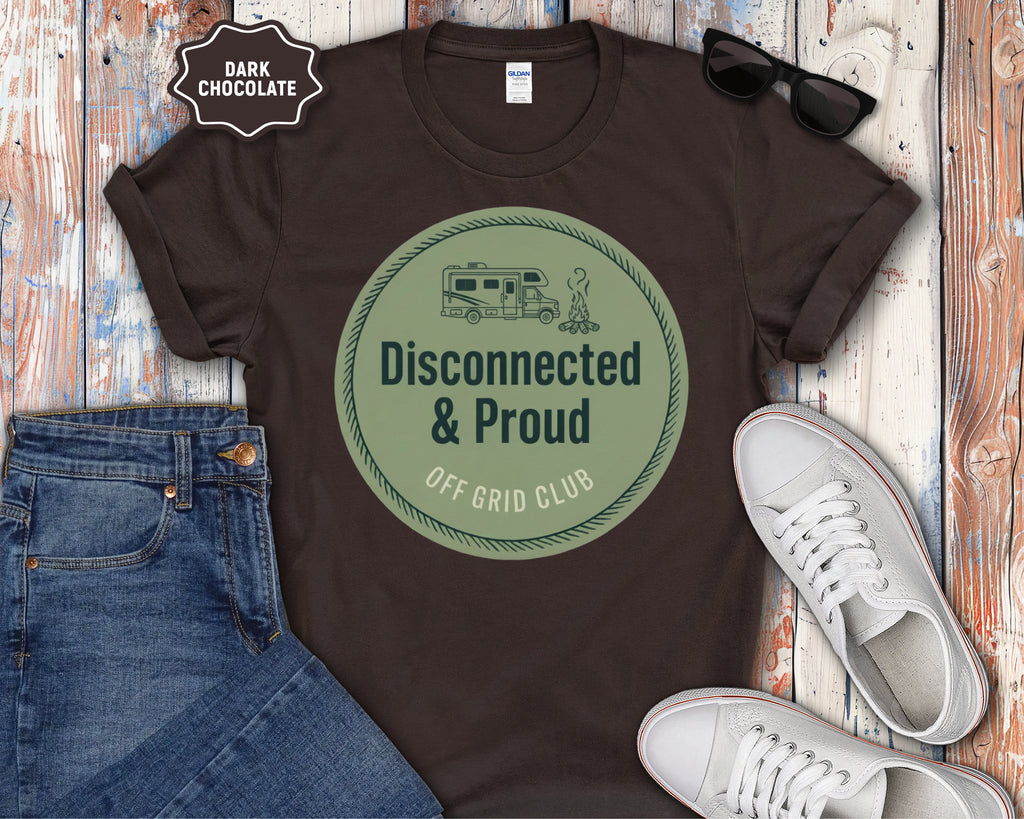 Disconnected & Proud Off-Grid Club T-Shirt