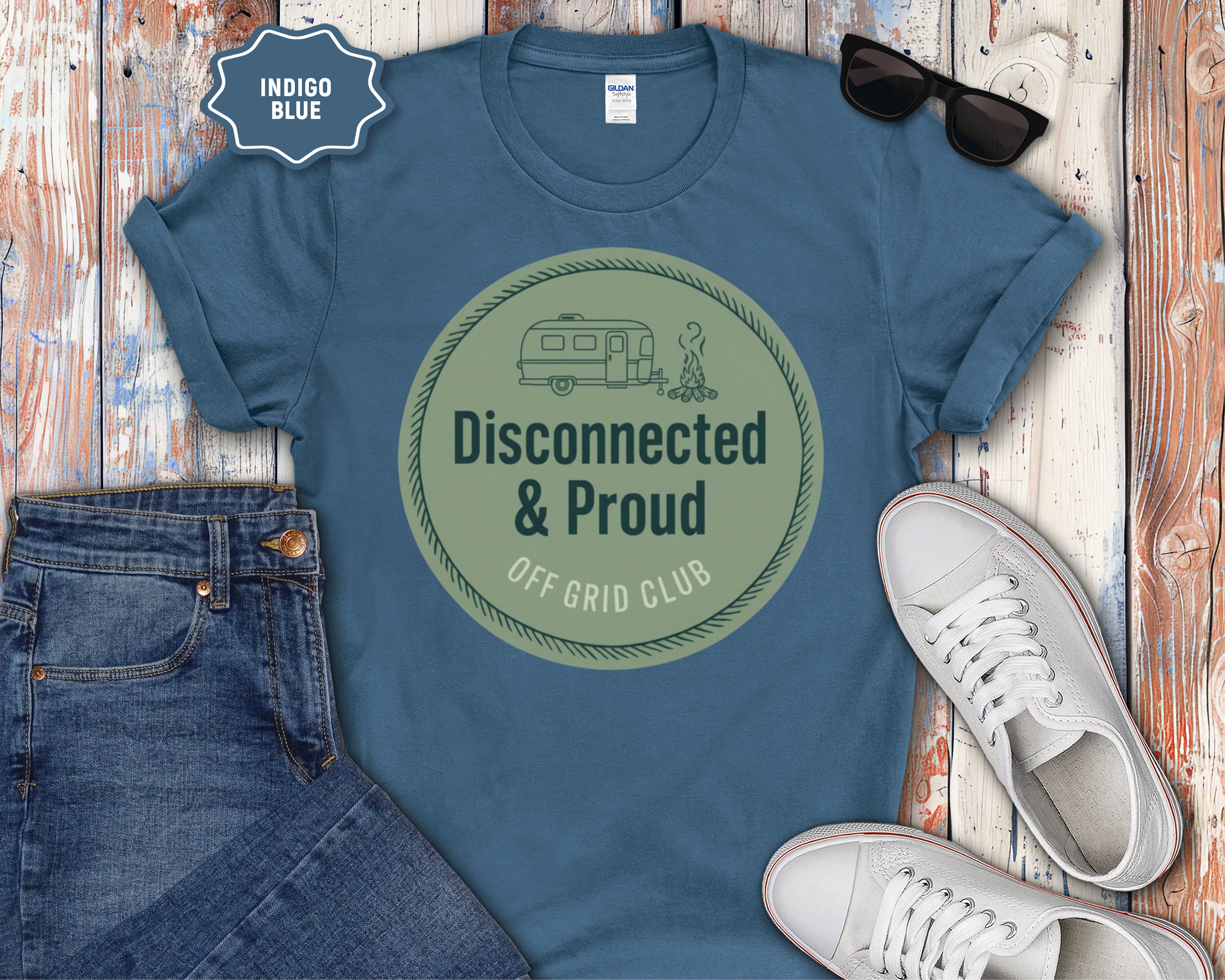 Disconnected & Proud Off-Grid Club T-Shirt