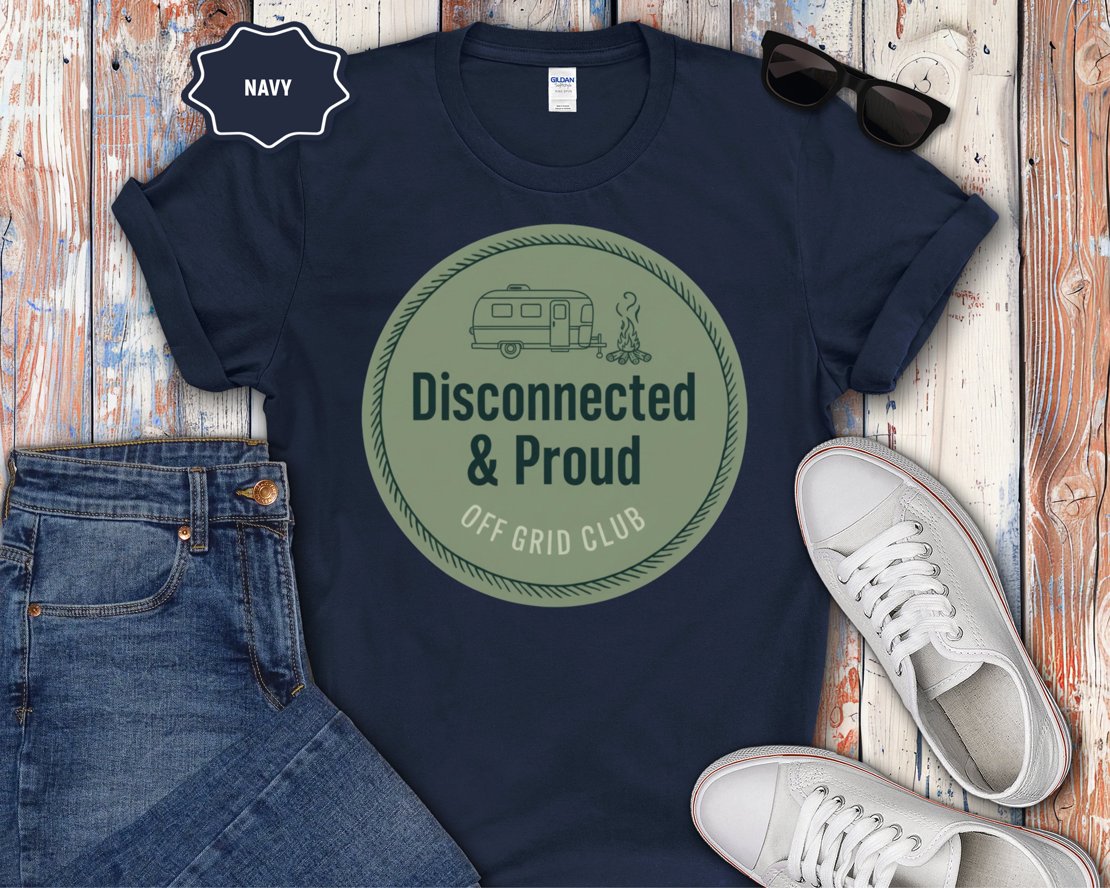 Disconnected & Proud Off-Grid Club T-Shirt