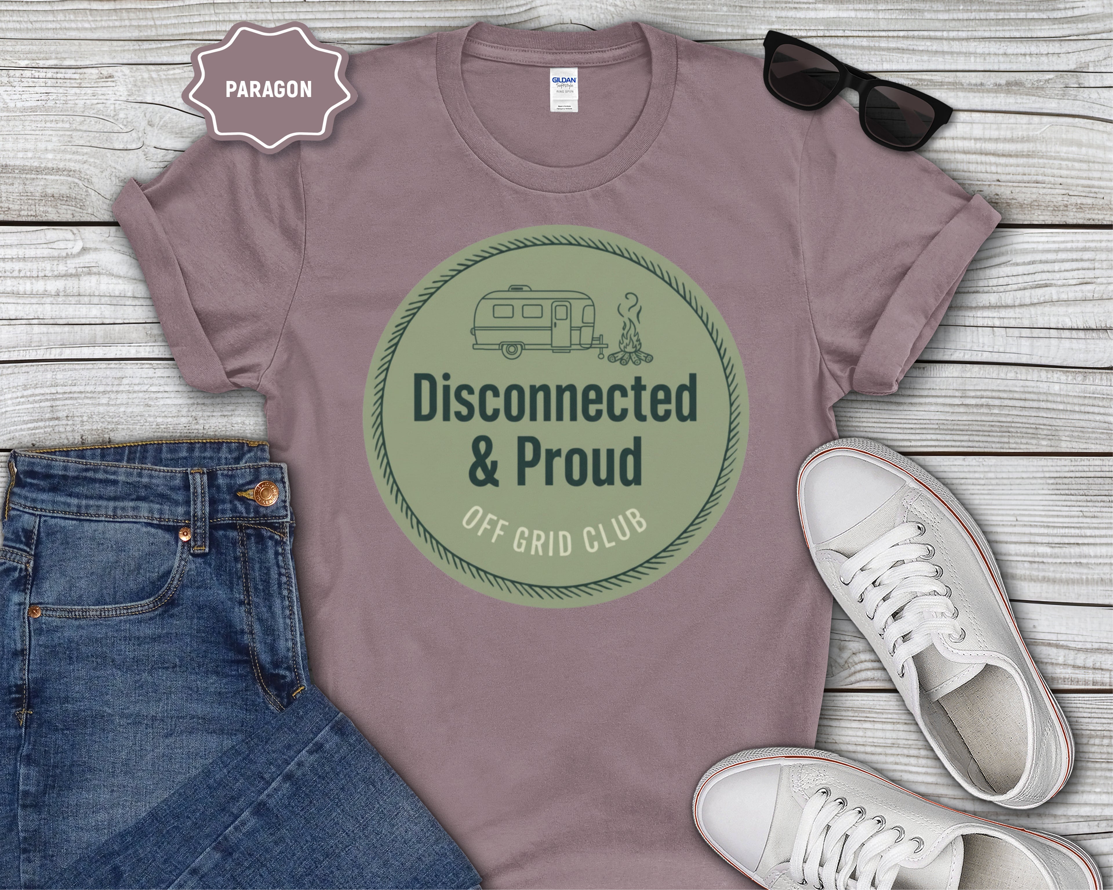 Disconnected & Proud Off-Grid Club T-Shirt