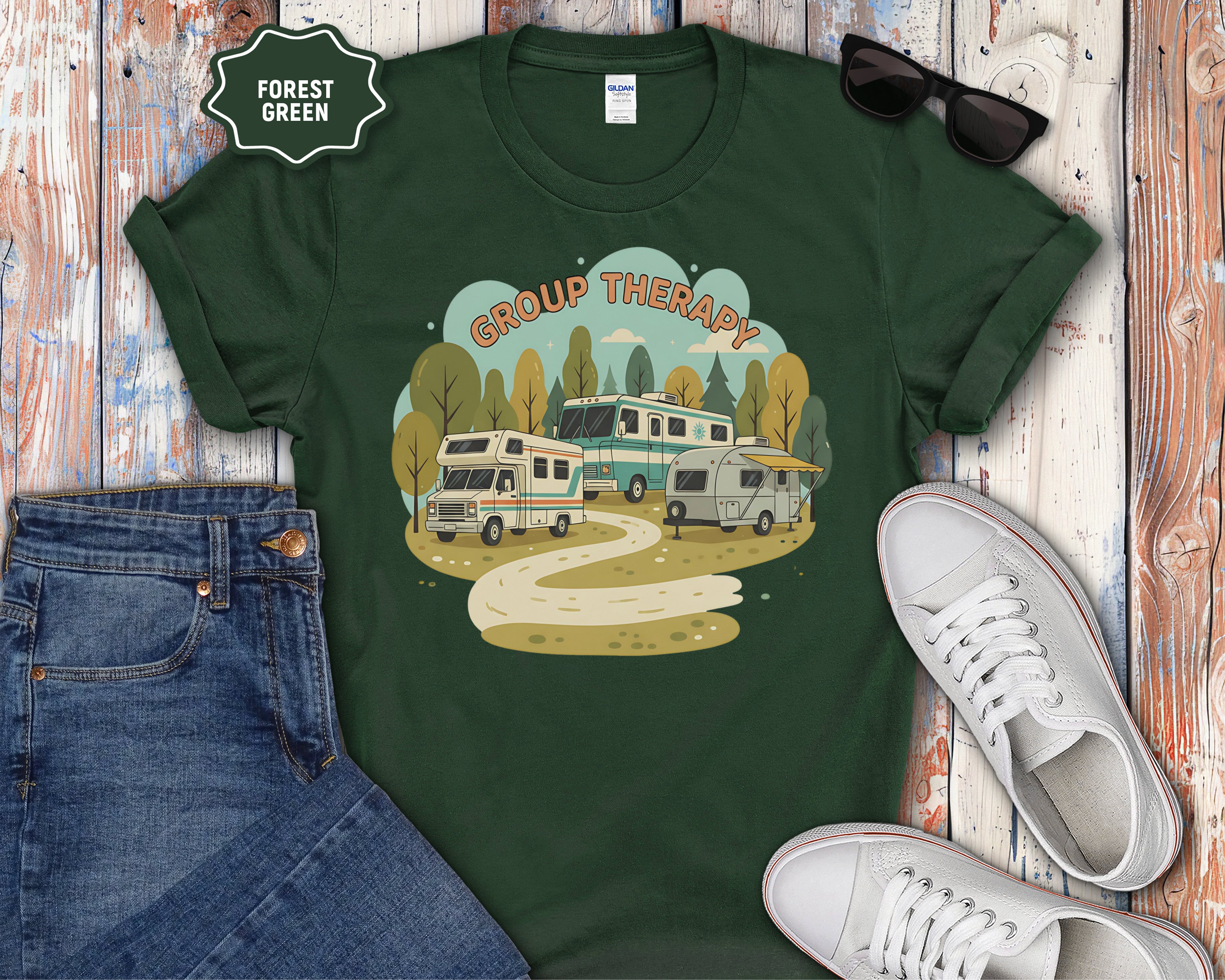 “Group Therapy” Vintage Motorhome Graphic