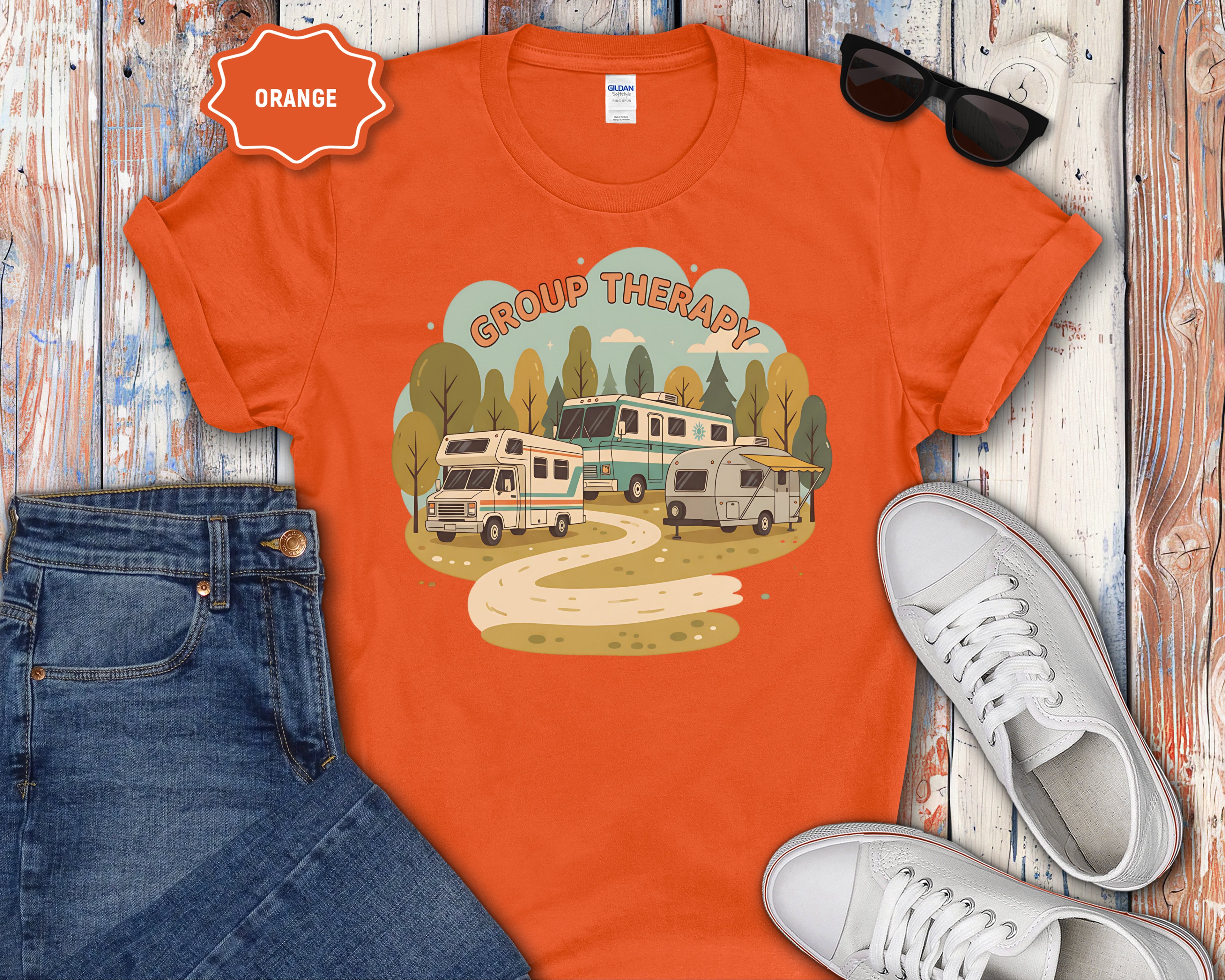 “Group Therapy” Vintage Motorhome Graphic