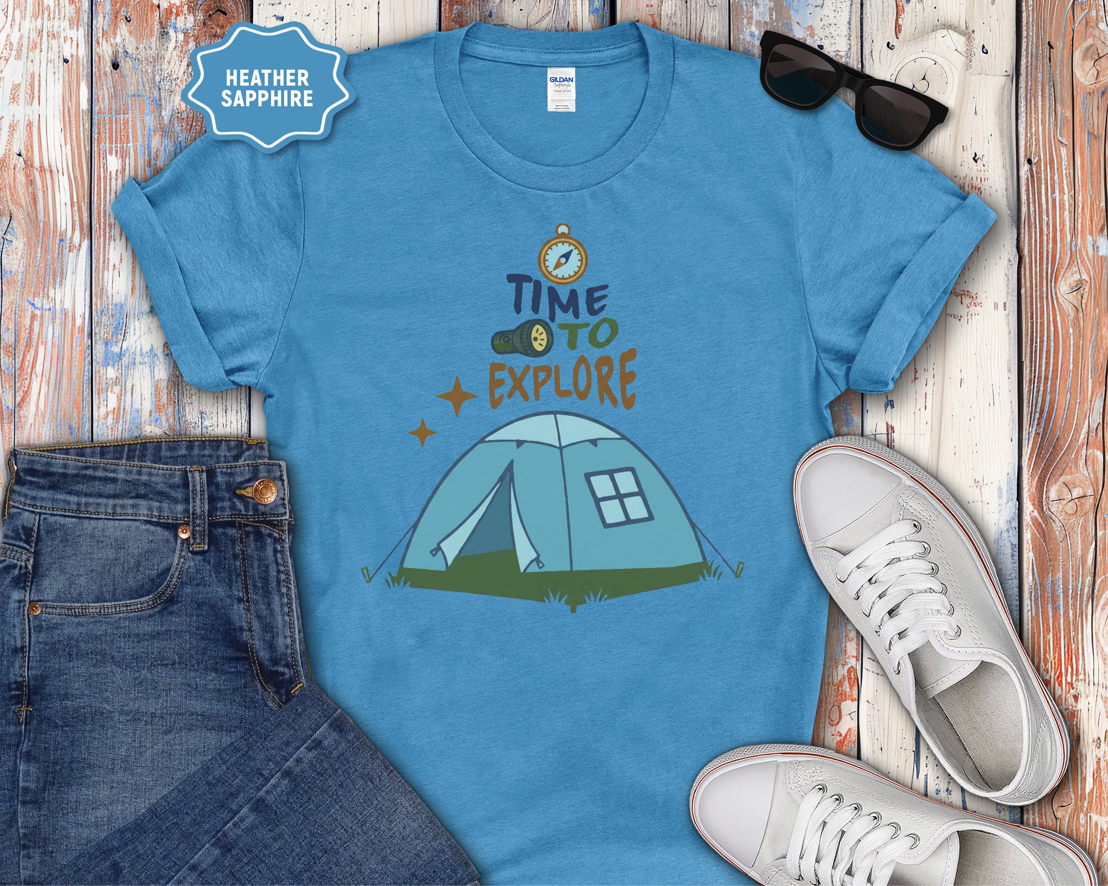 Time to Explore Tent T-Shirt