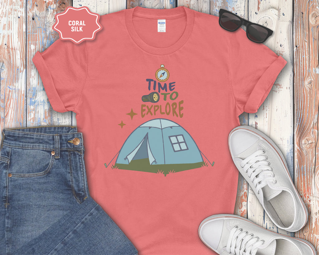 Time to Explore Tent T-Shirt