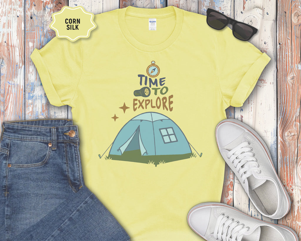 Time to Explore Tent T-Shirt