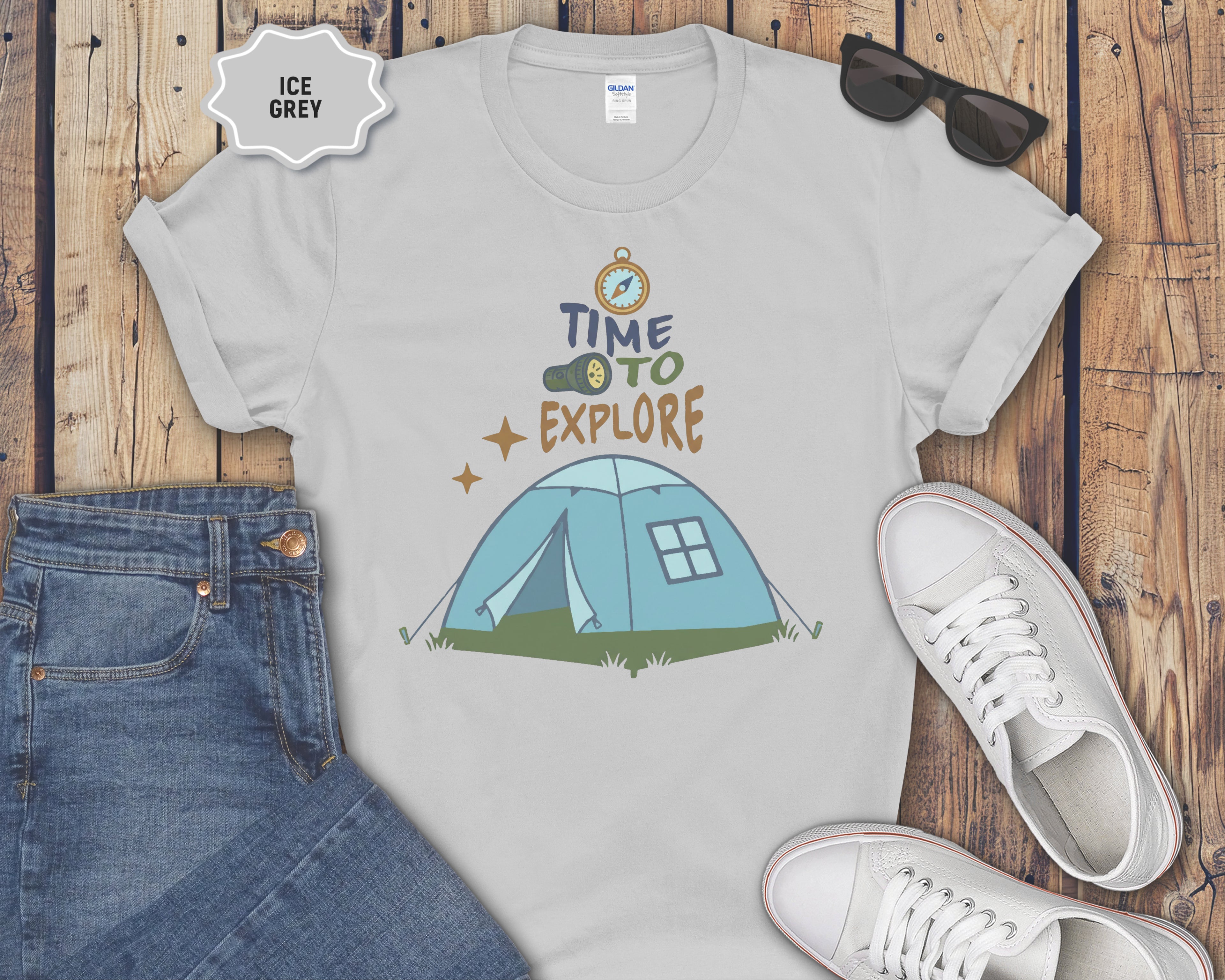 Time to Explore Tent T-Shirt