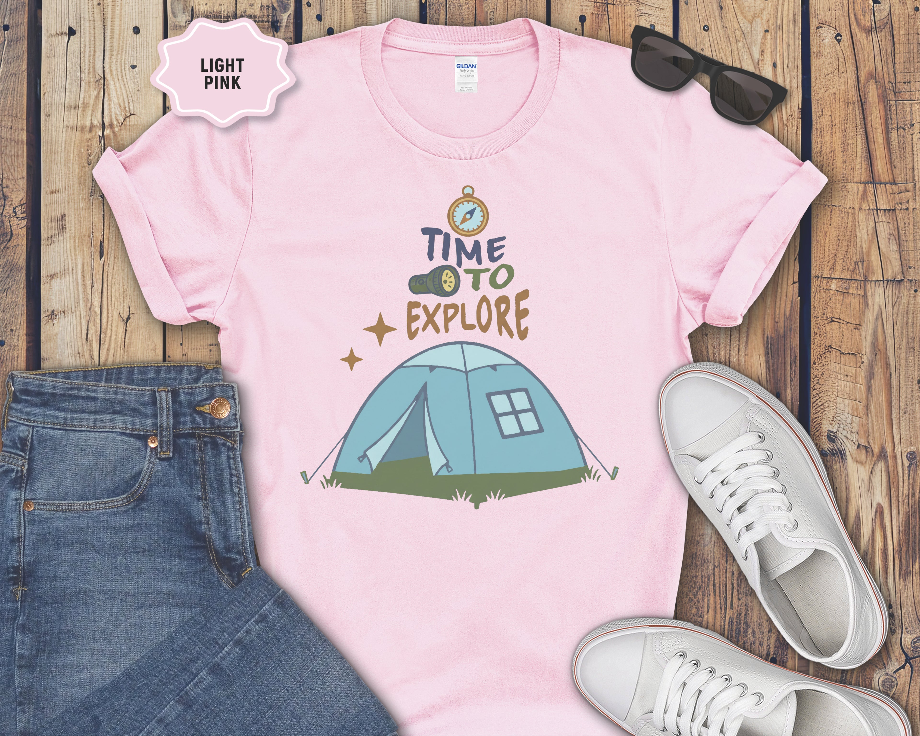 Time to Explore Tent T-Shirt