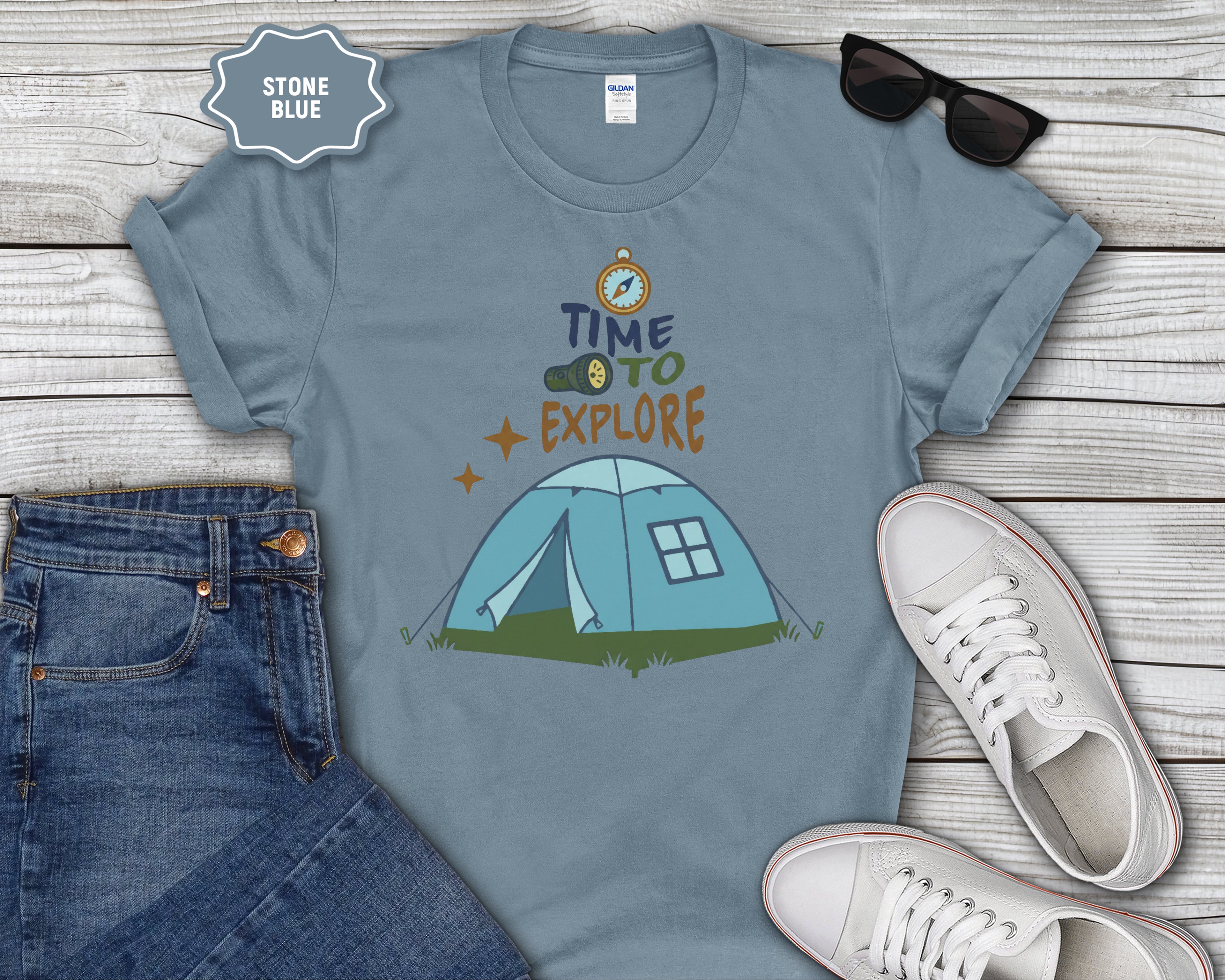 Time to Explore Tent T-Shirt