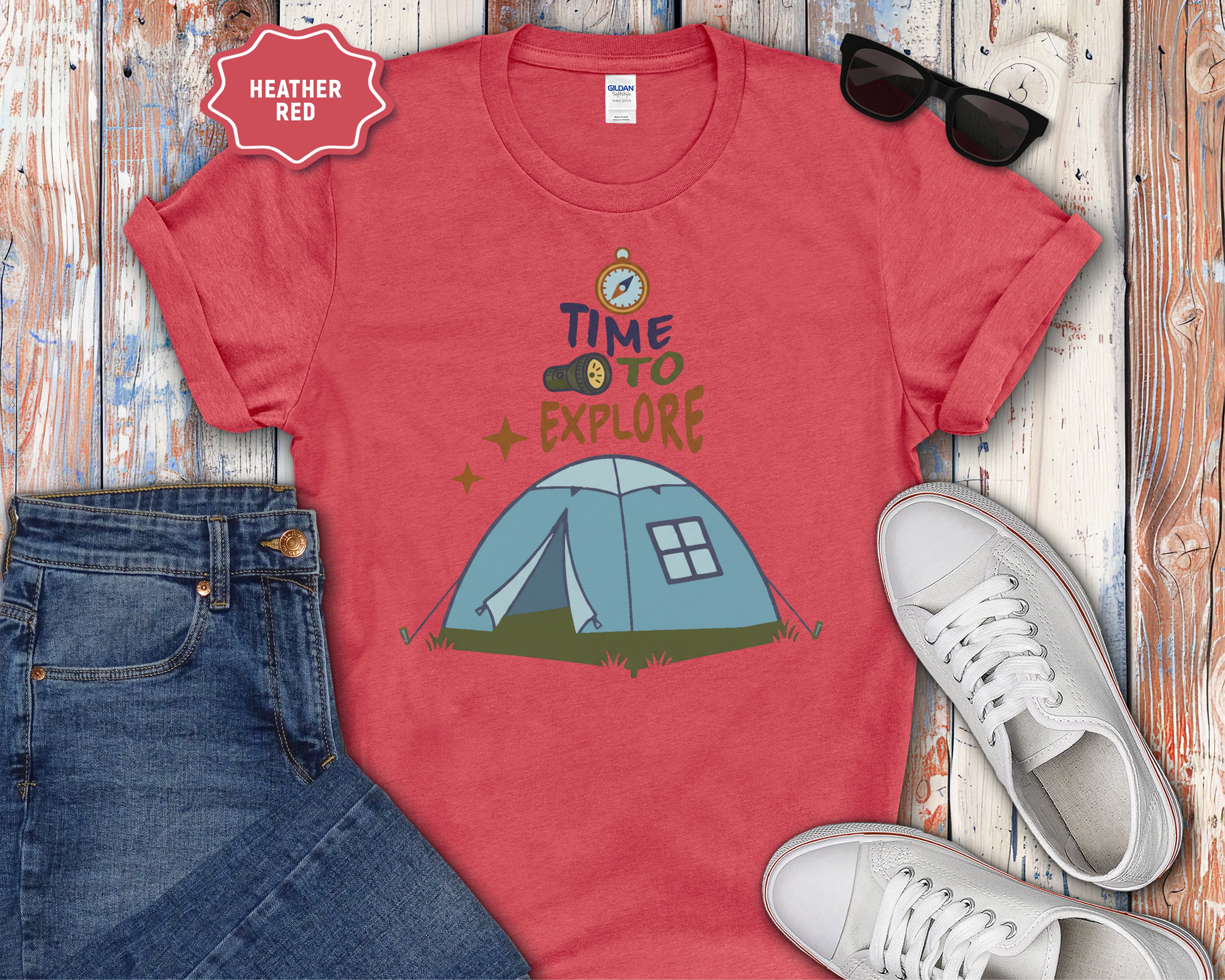 Time to Explore Tent T-Shirt
