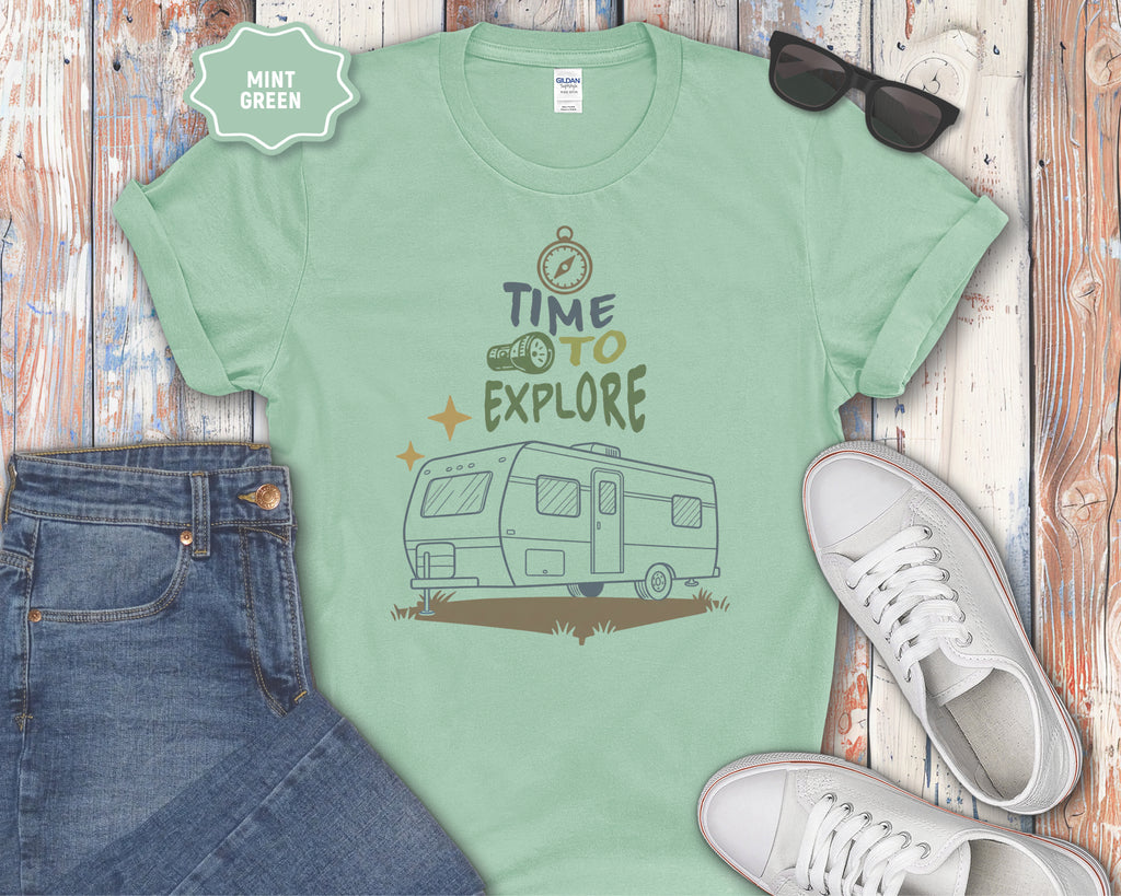 Time To Explore camper RV T-Shirt