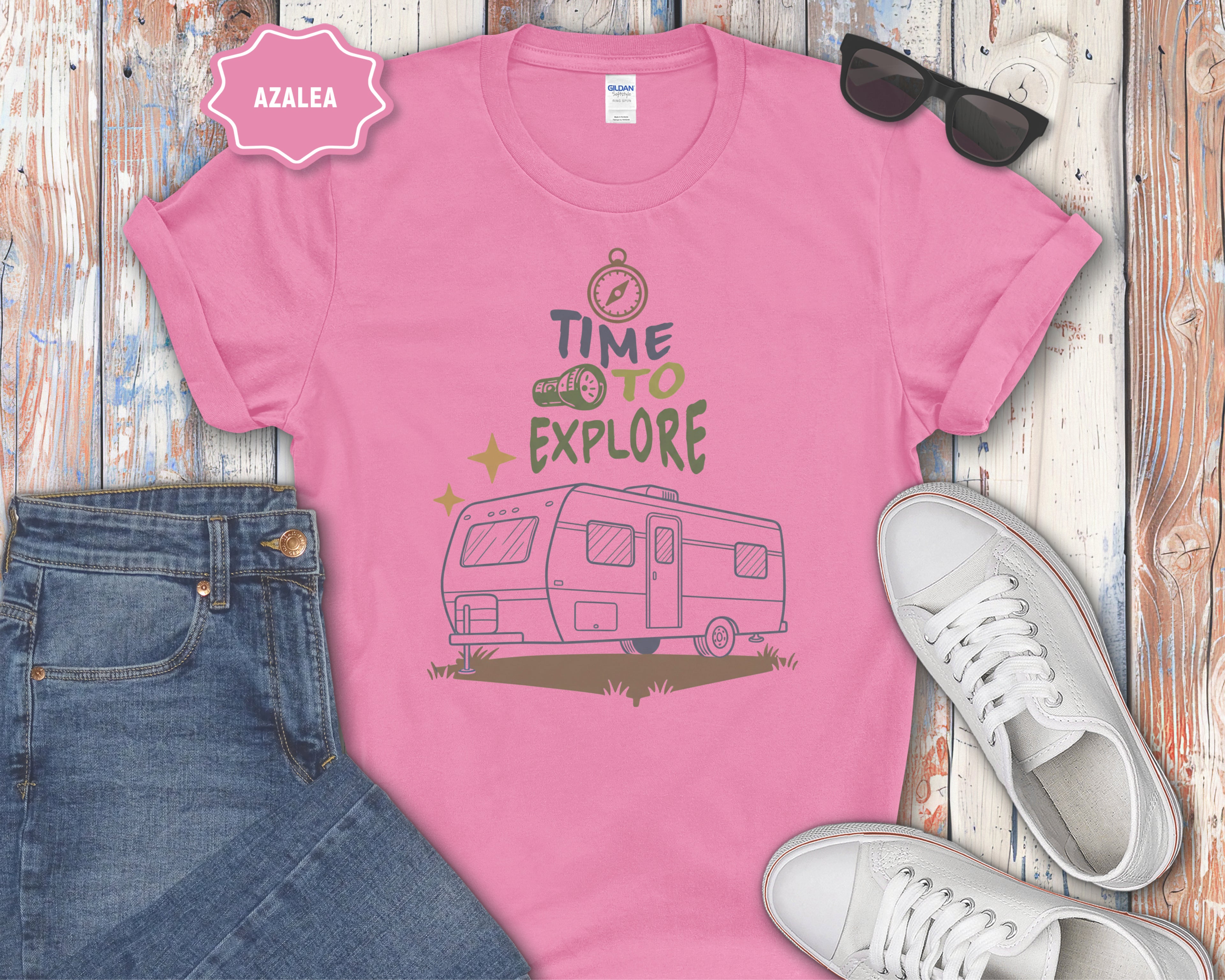 Time To Explore camper RV T-Shirt