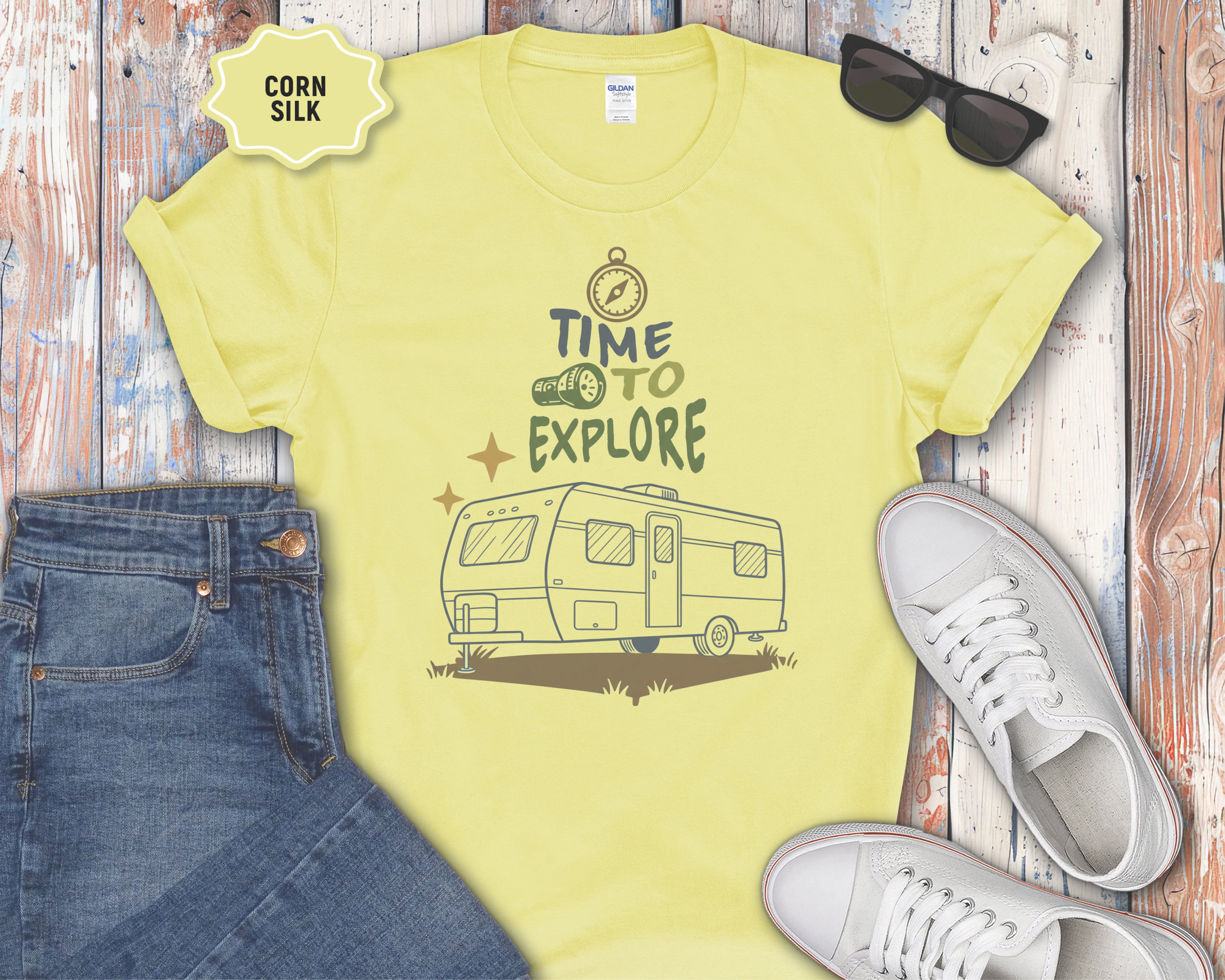 Time To Explore camper RV T-Shirt