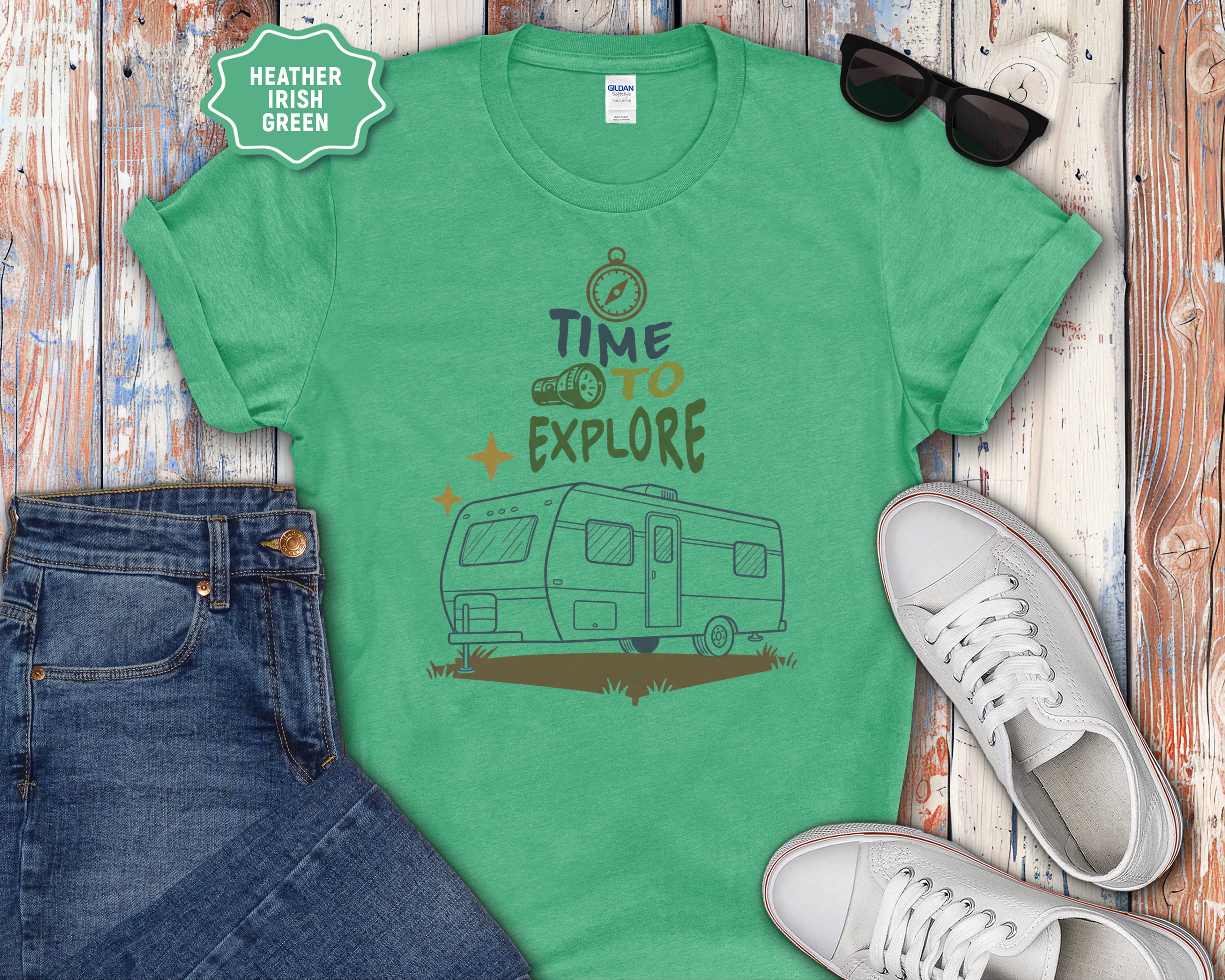 Time To Explore camper RV T-Shirt