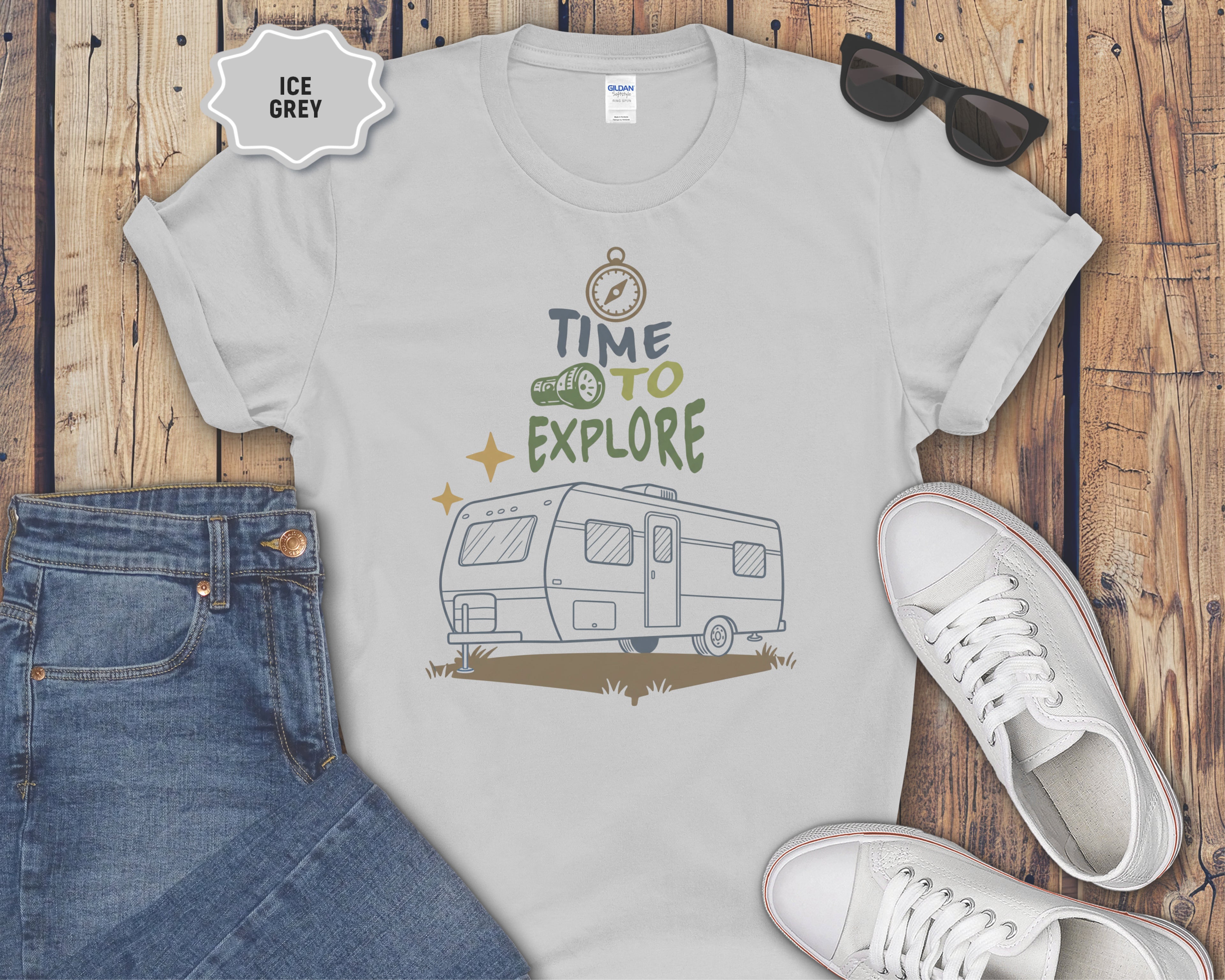 Time To Explore camper RV T-Shirt