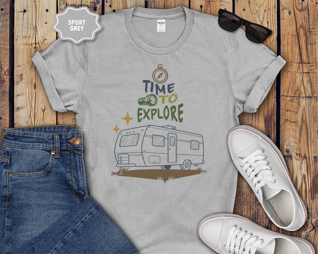 Time To Explore camper RV T-Shirt