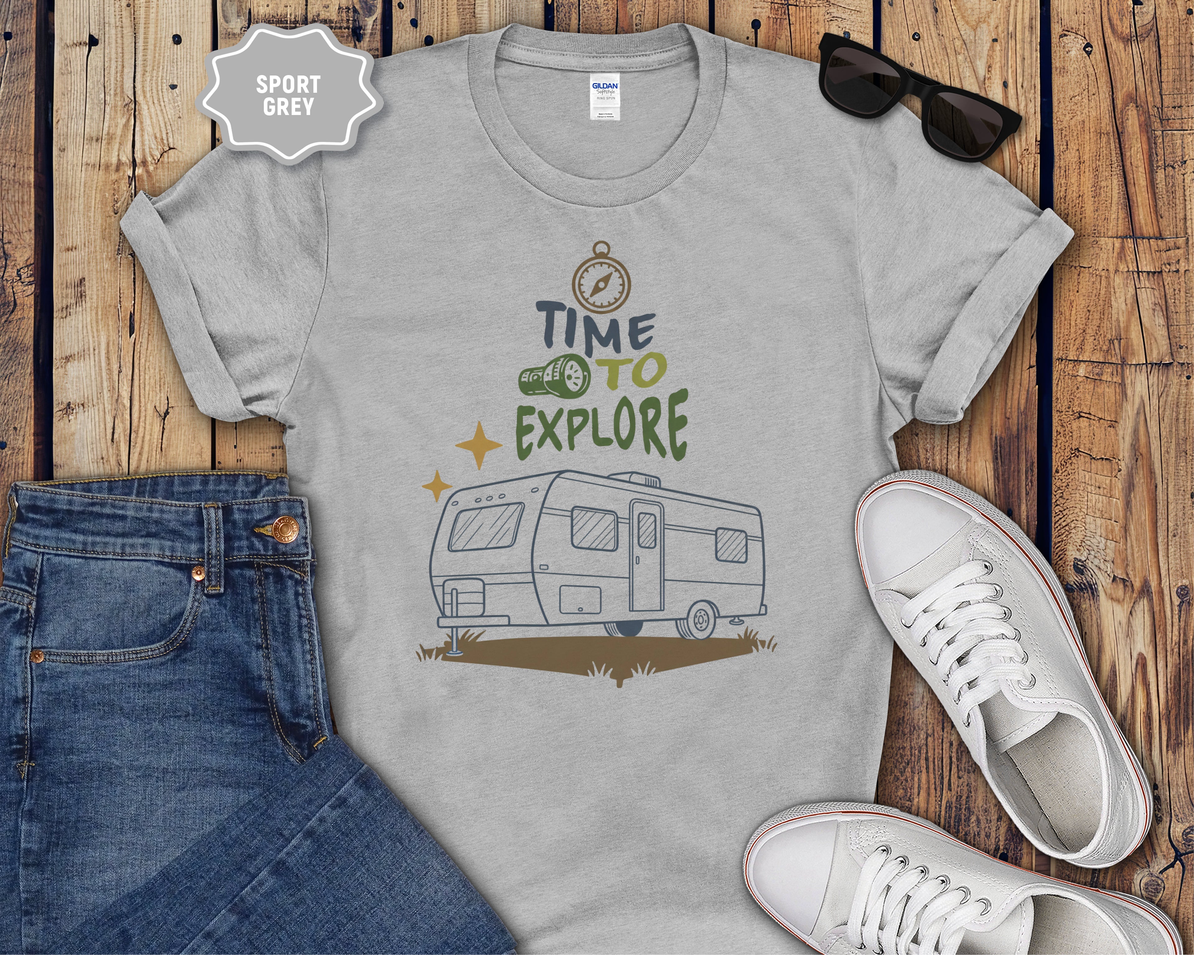 Time To Explore camper RV T-Shirt