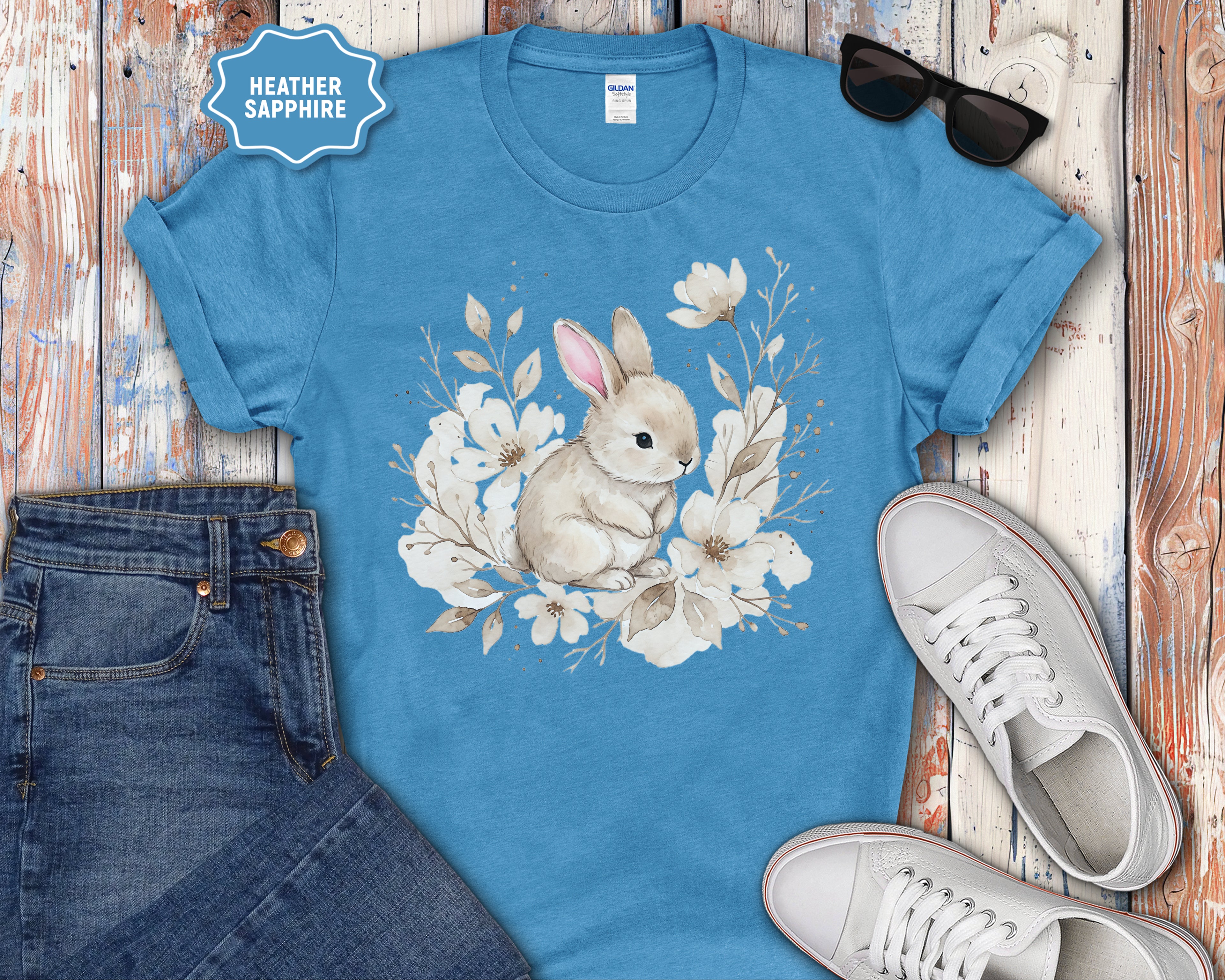 Spring Easter Pastel Rabbit Tee